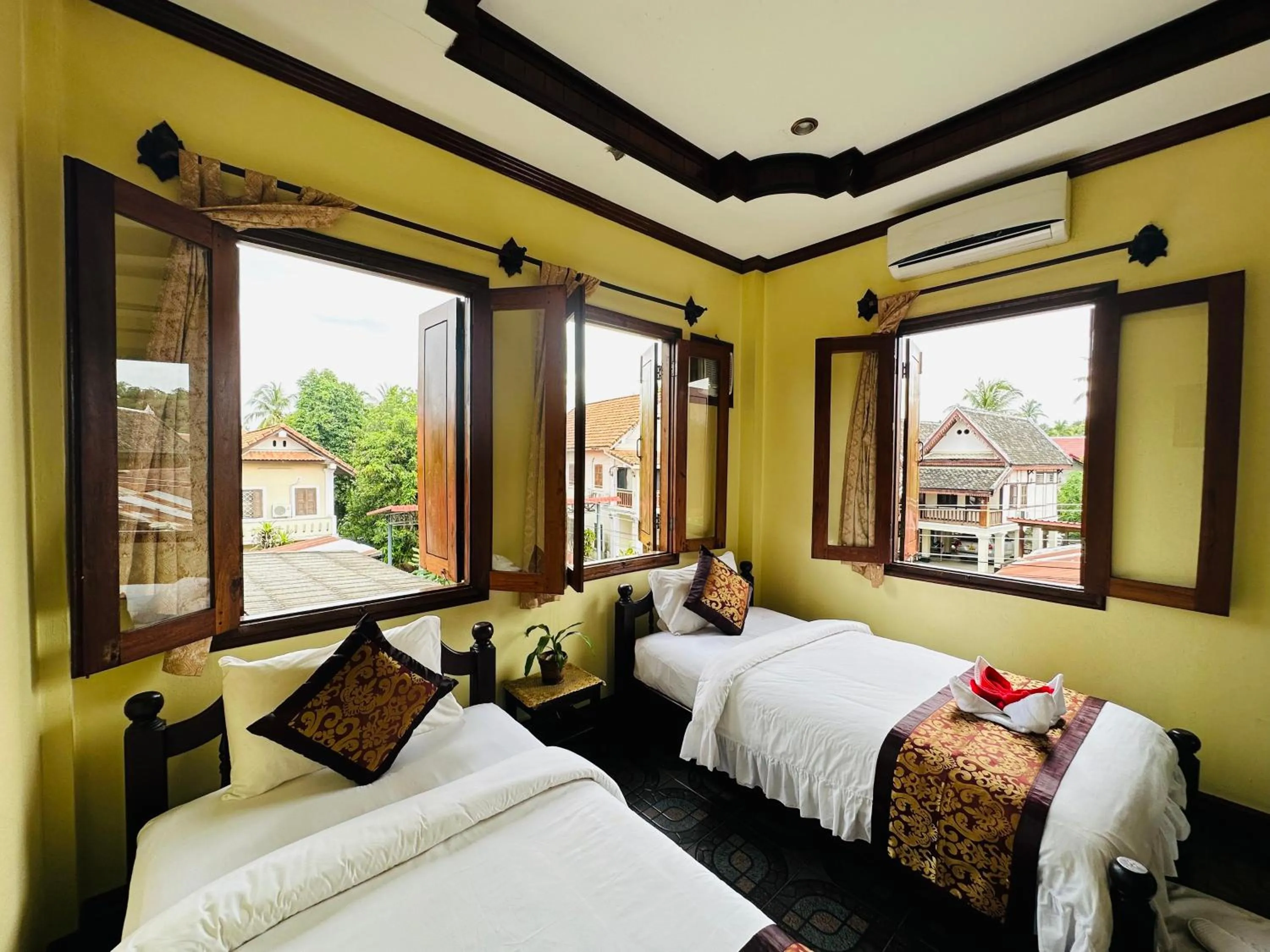 Bed in Visoun Luang Prabang Hotel