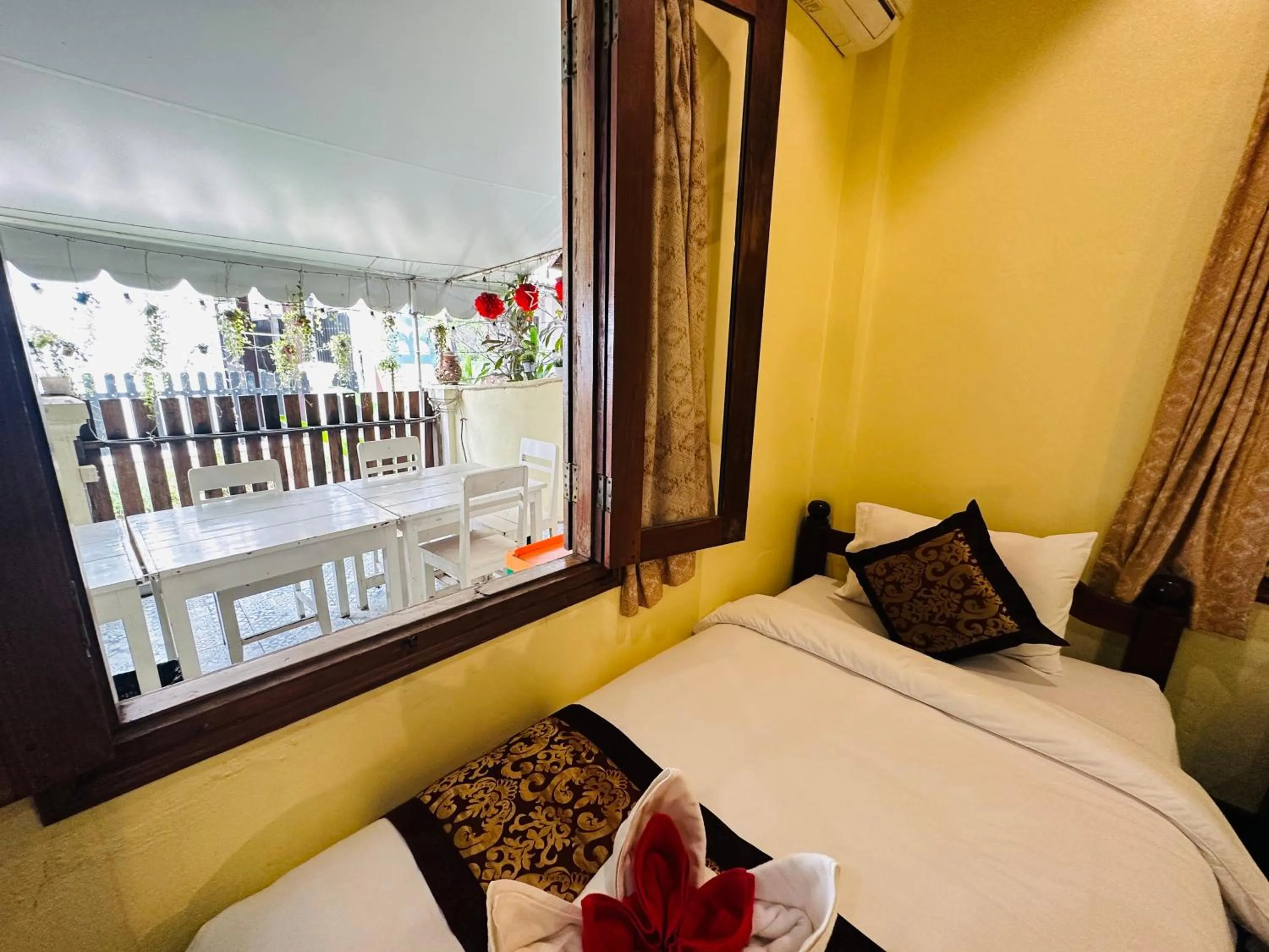 Bed in Visoun Luang Prabang Hotel