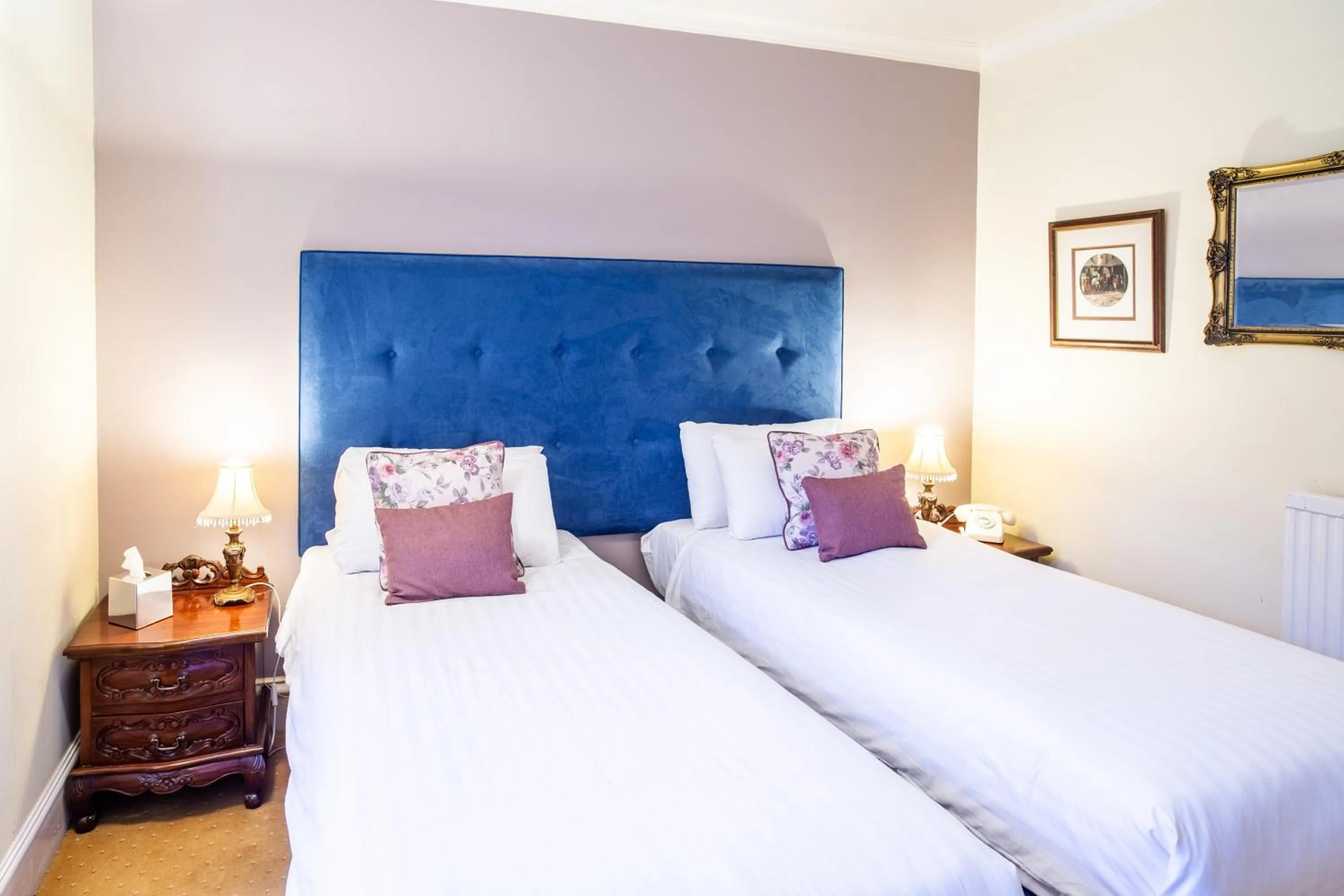 Bed in Dalmunzie Castle Hotel