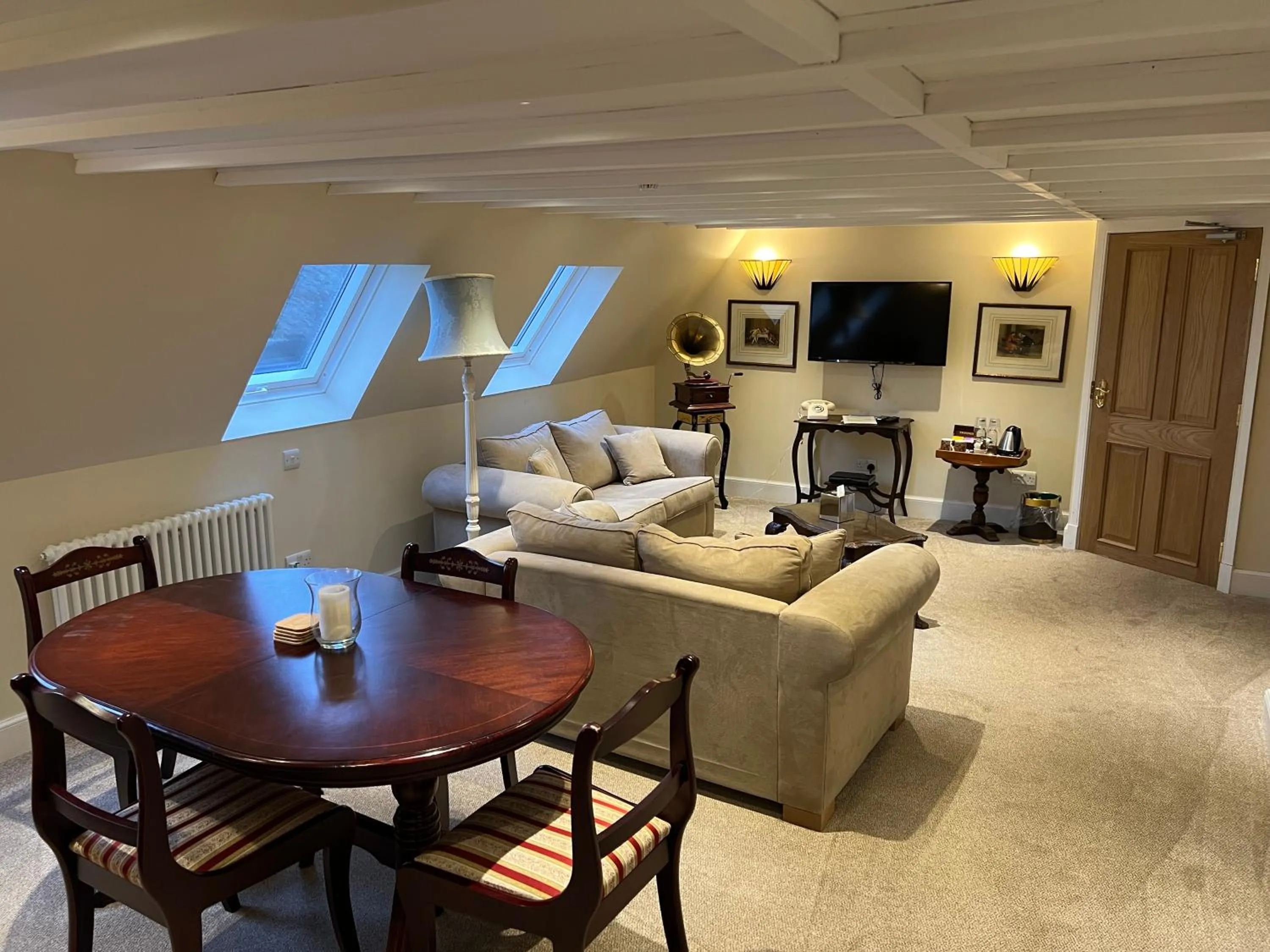 Living room in Dalmunzie Castle Hotel