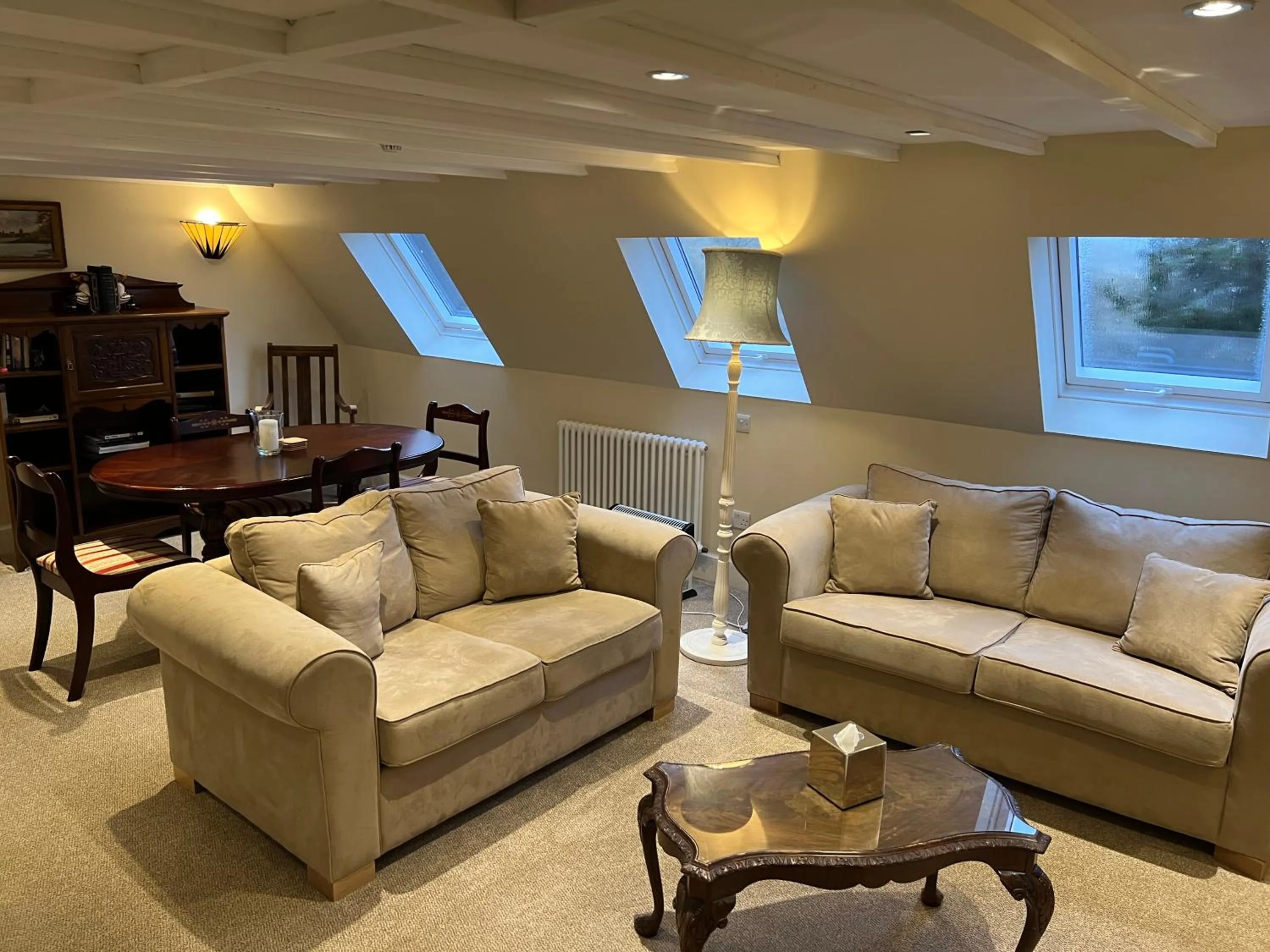 Living room in Dalmunzie Castle Hotel