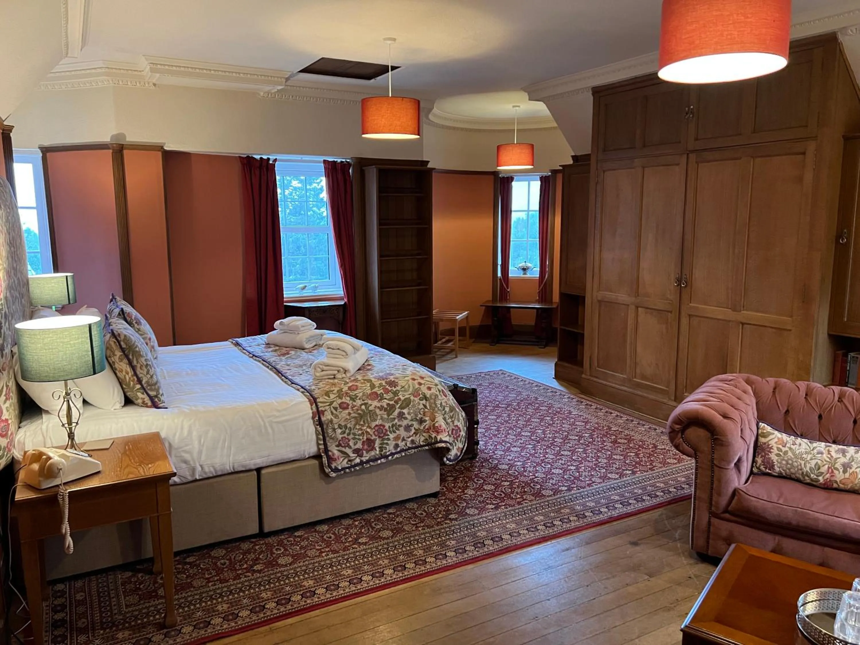 Bedroom, Bed in Dalmunzie Castle Hotel