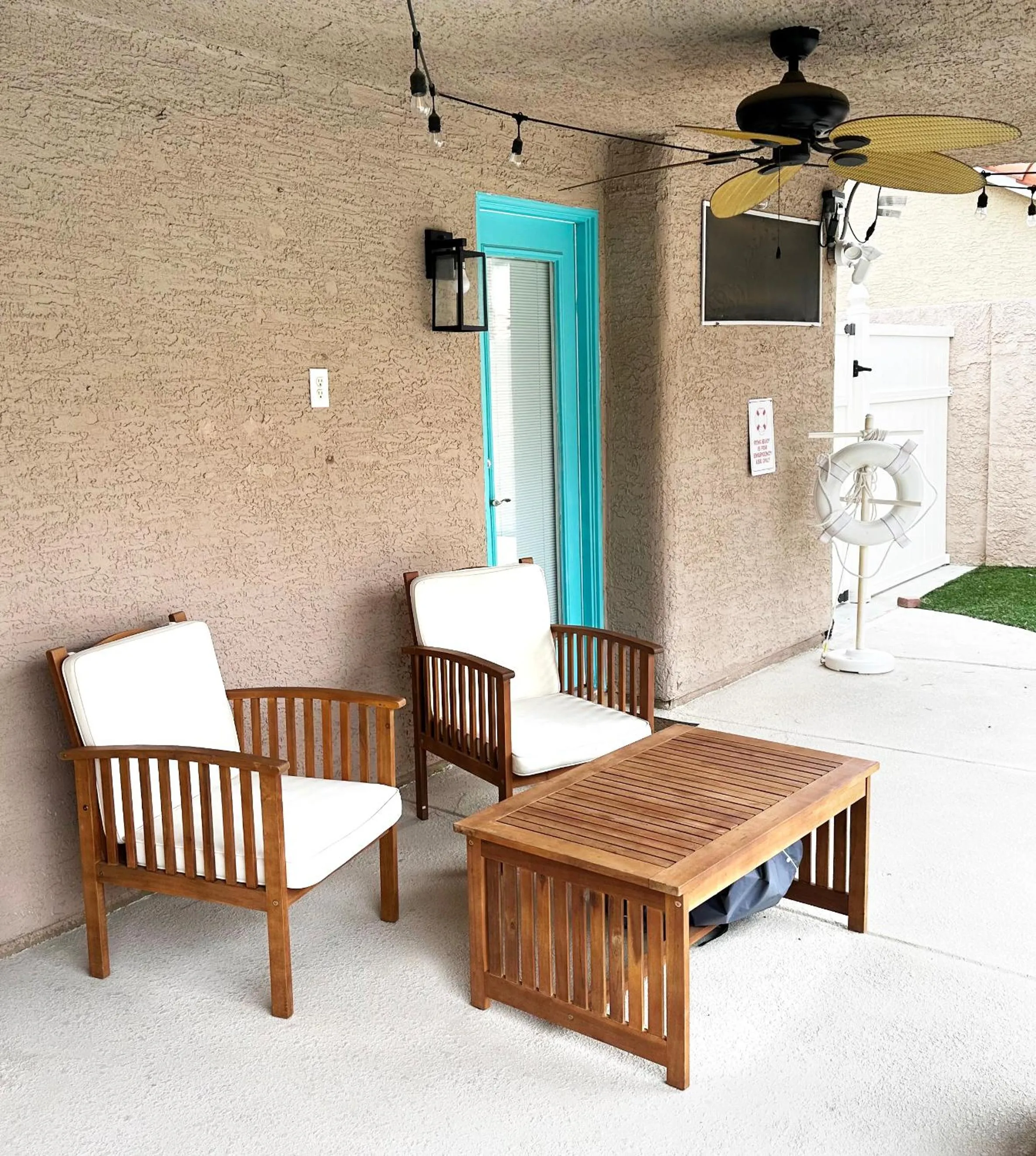 Patio in Mirage Pool House - Heart of LV, Swimming Pool, Games, heavenly relaxation