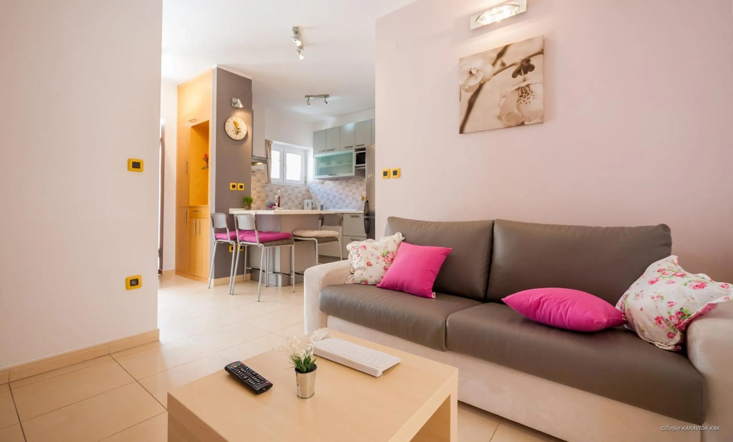 Living room in Aldo Apartments Center