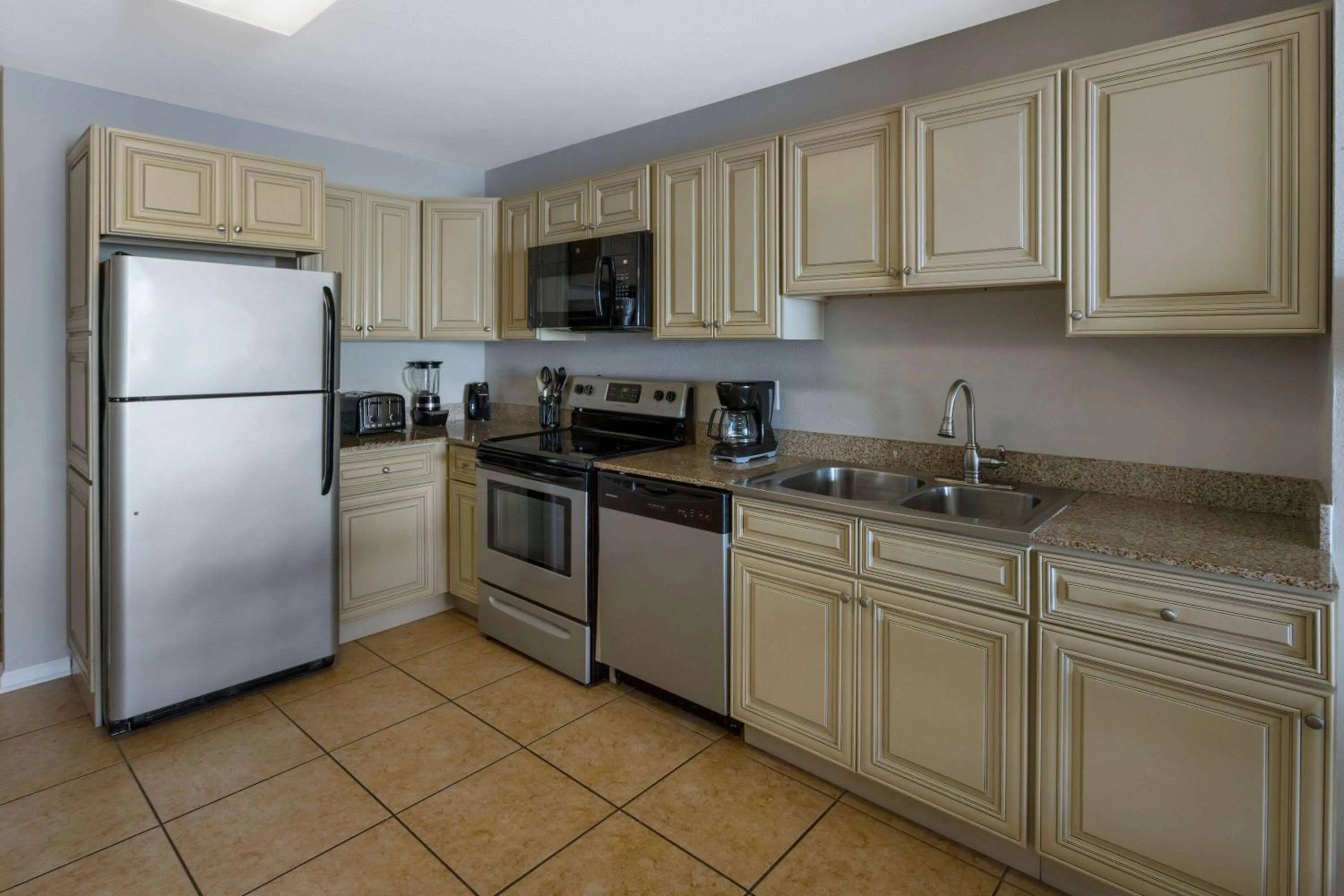 Bed in Sandpebble Beach Club Surfside Beach a Ramada by Wyndham