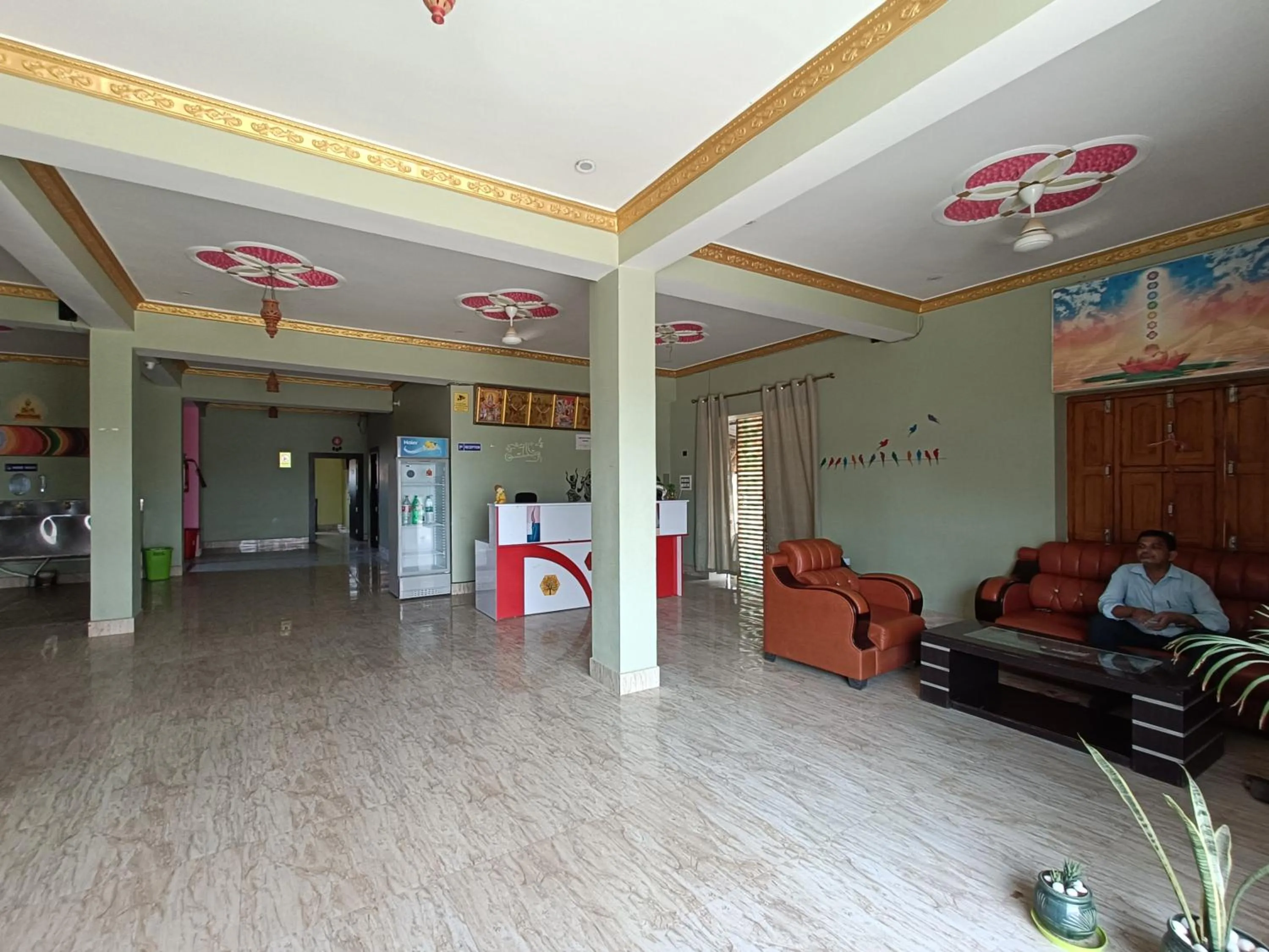 Lobby or reception in Hotel Narayani