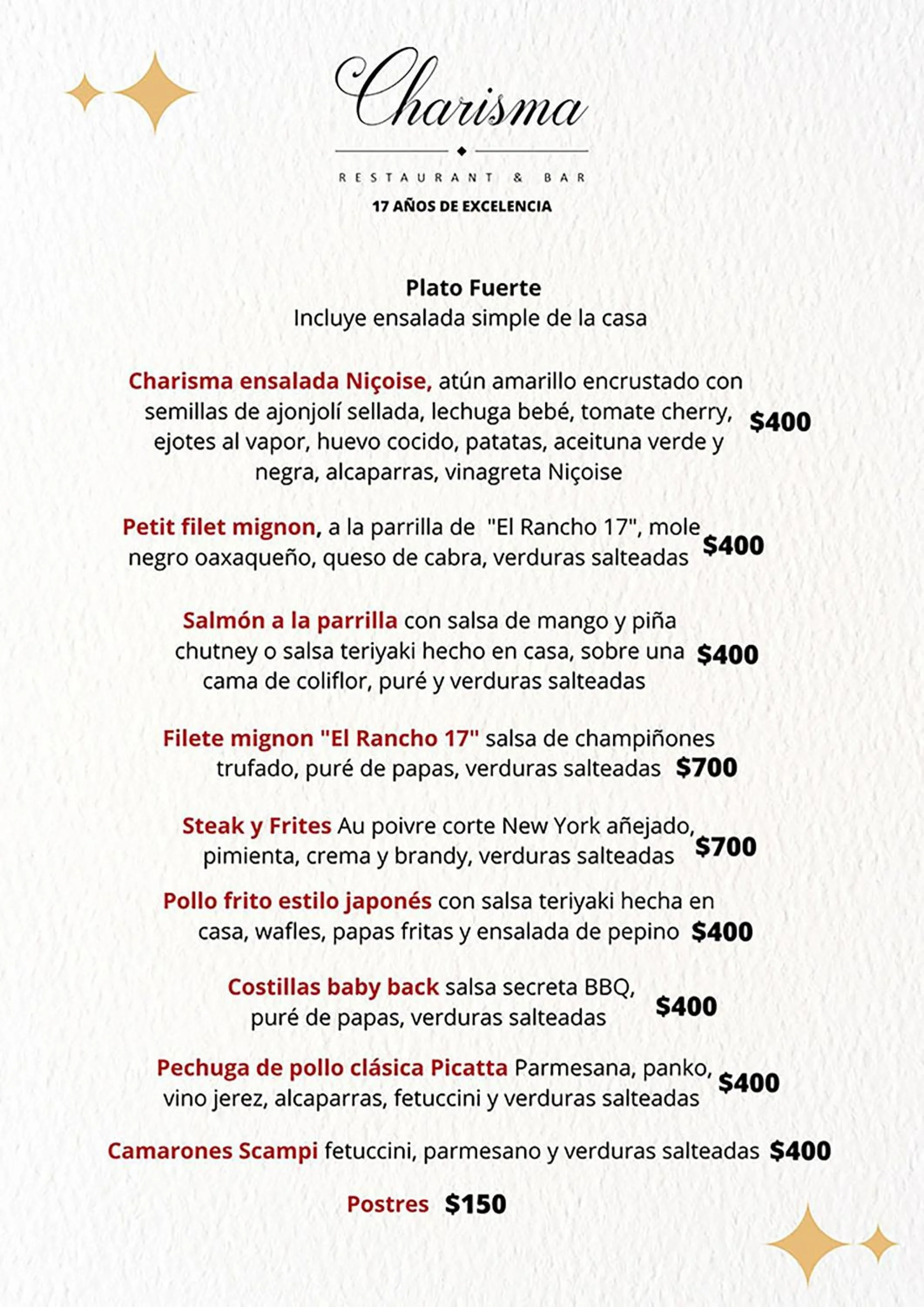 Restaurant/places to eat in Hotel la Mansión