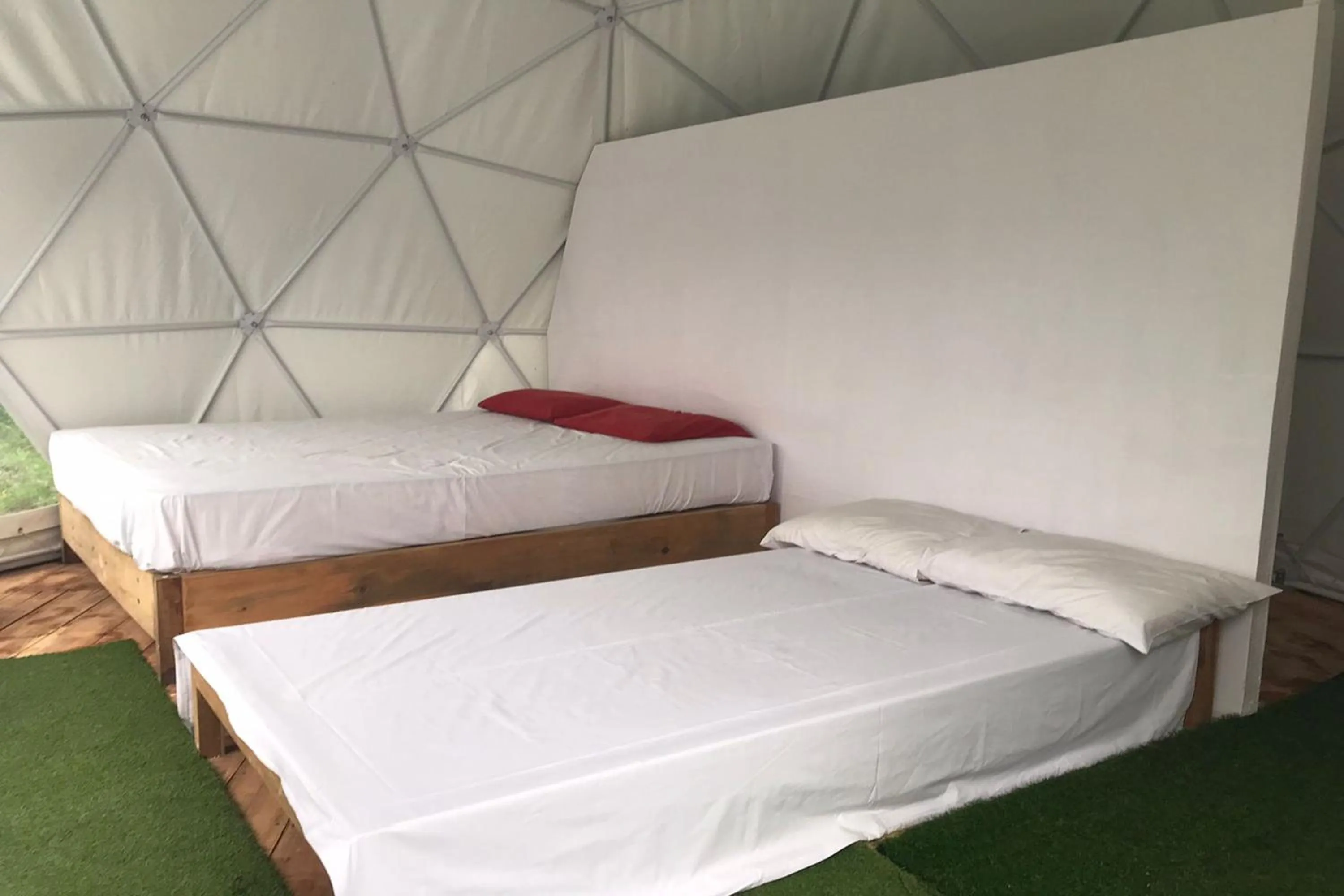 Bed in Borobudur Luxury Glamping
