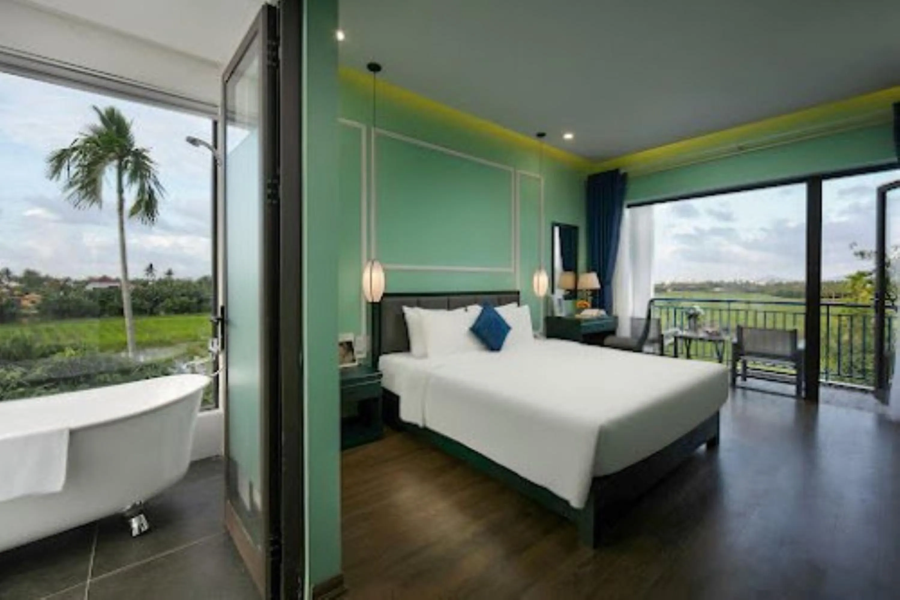 Bed in Serene Nature Boutique Resort & Spa