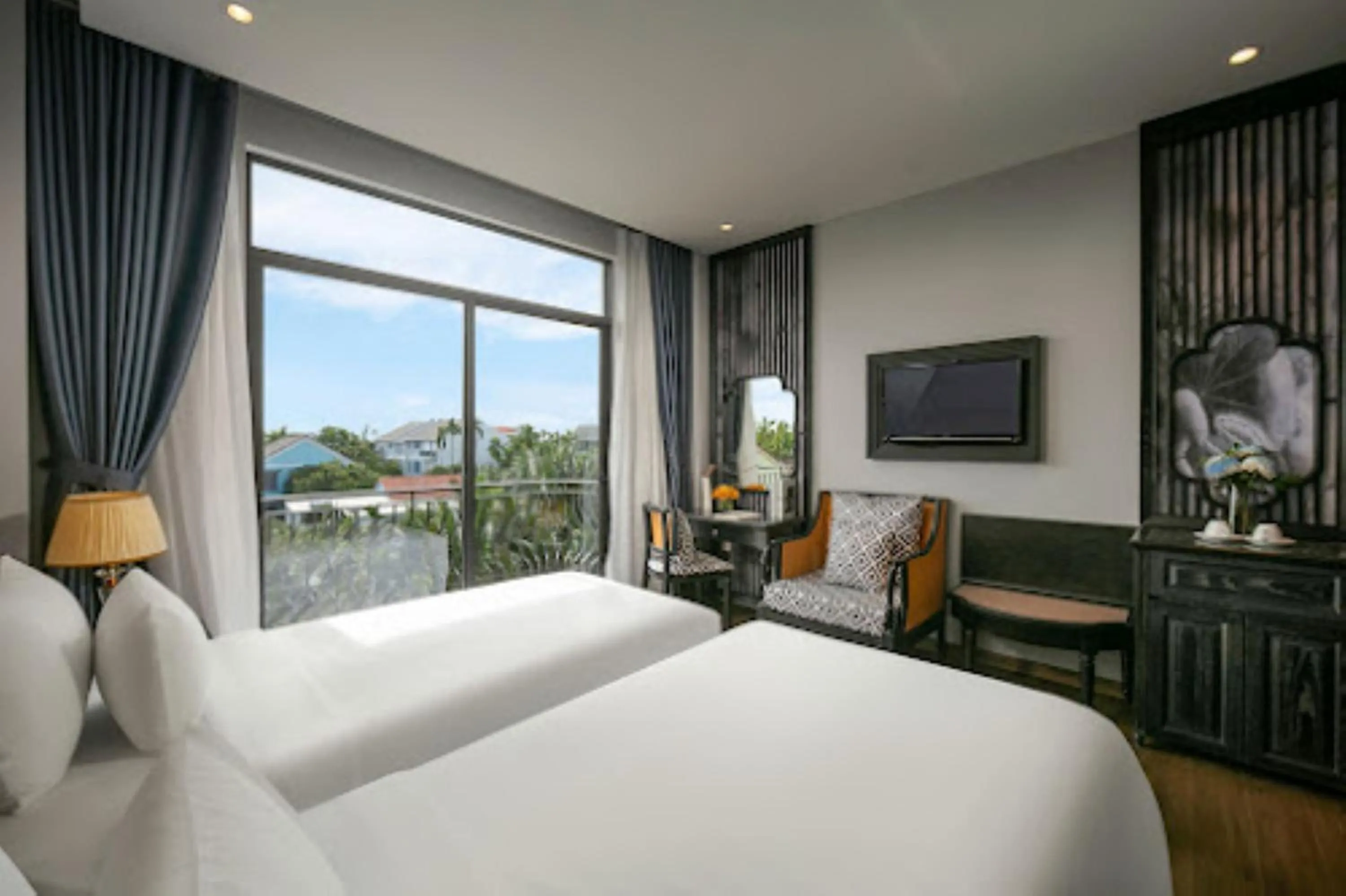 Bed in Serene Nature Boutique Resort & Spa