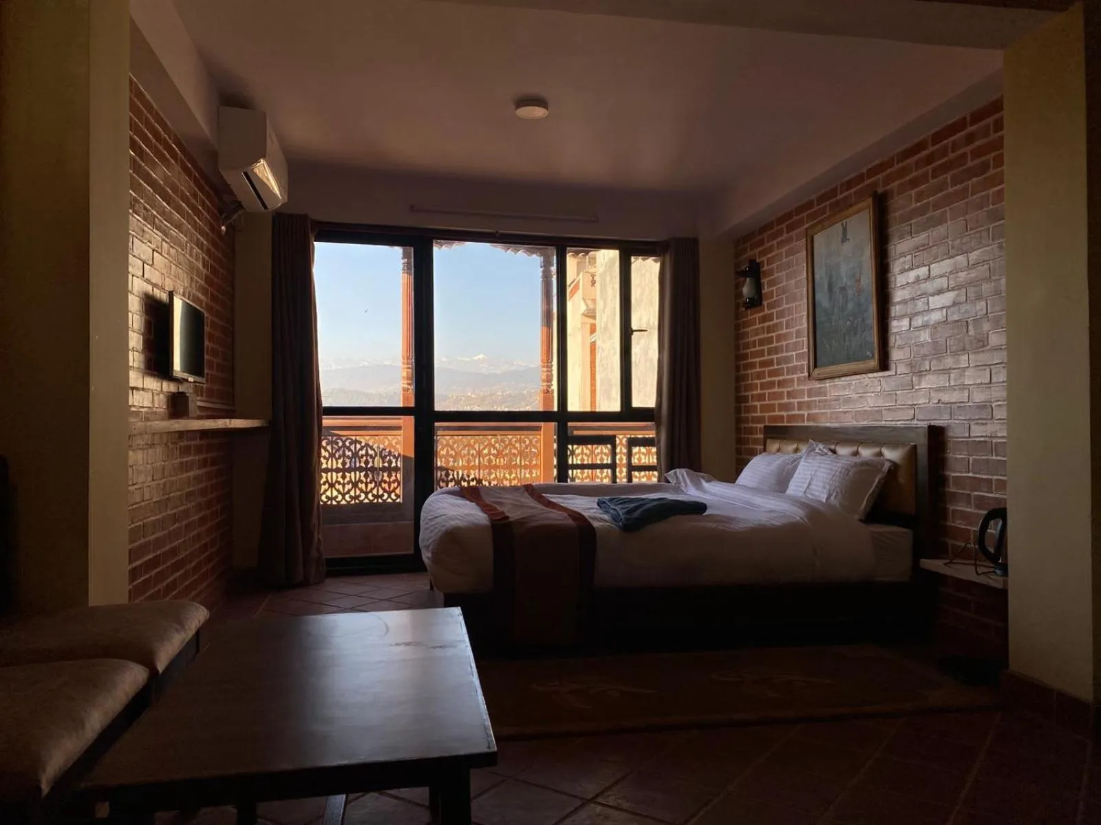 Bed in Hotel Durbar Side