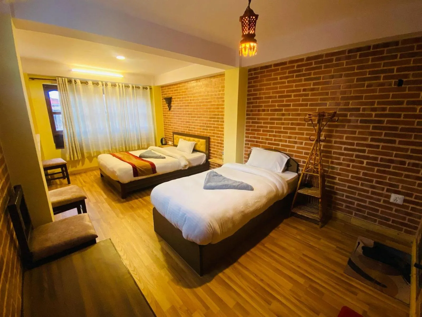 Bed in Hotel Durbar Side