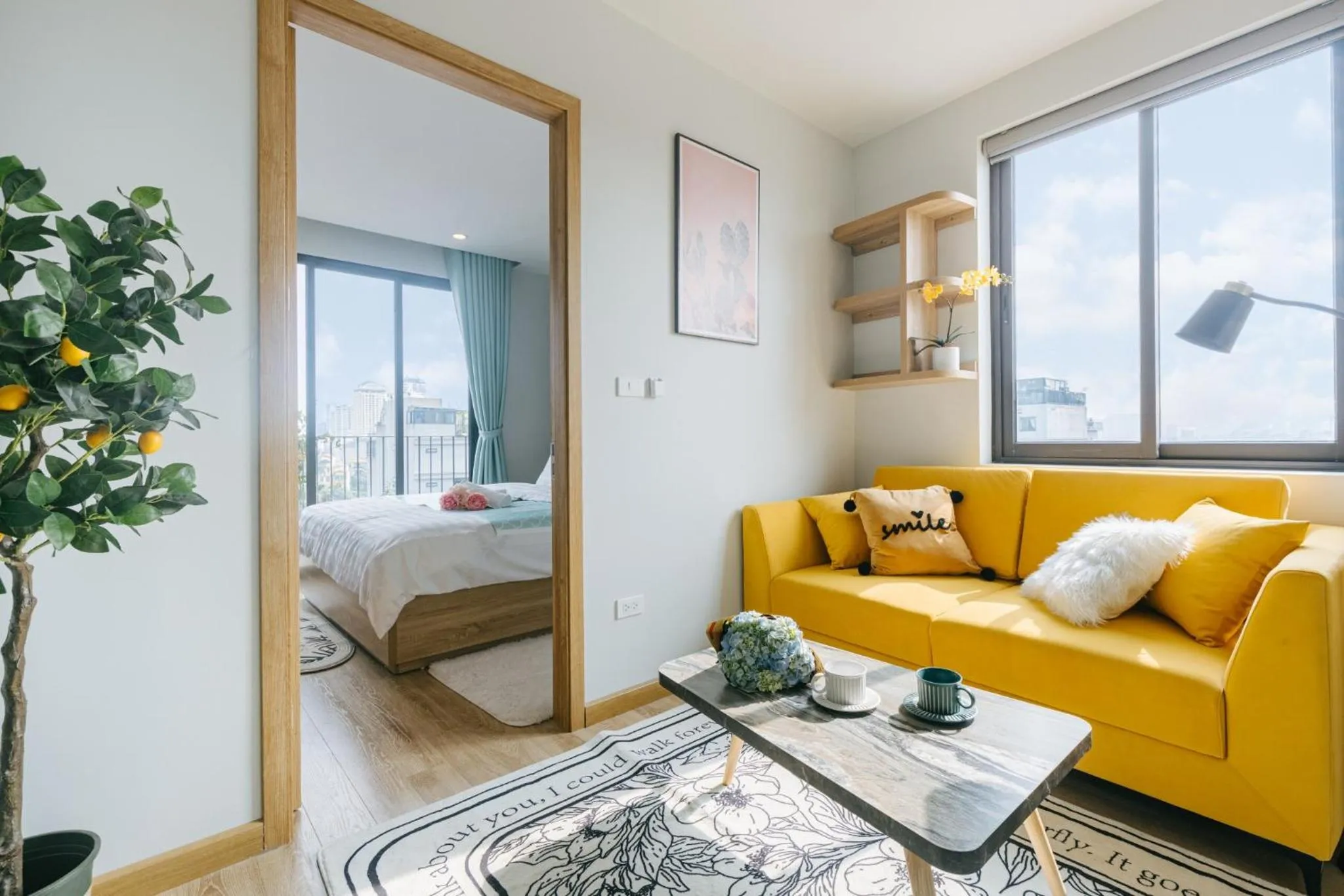 Living room, Bed in Crescendo Urban Stay - STAY 24h