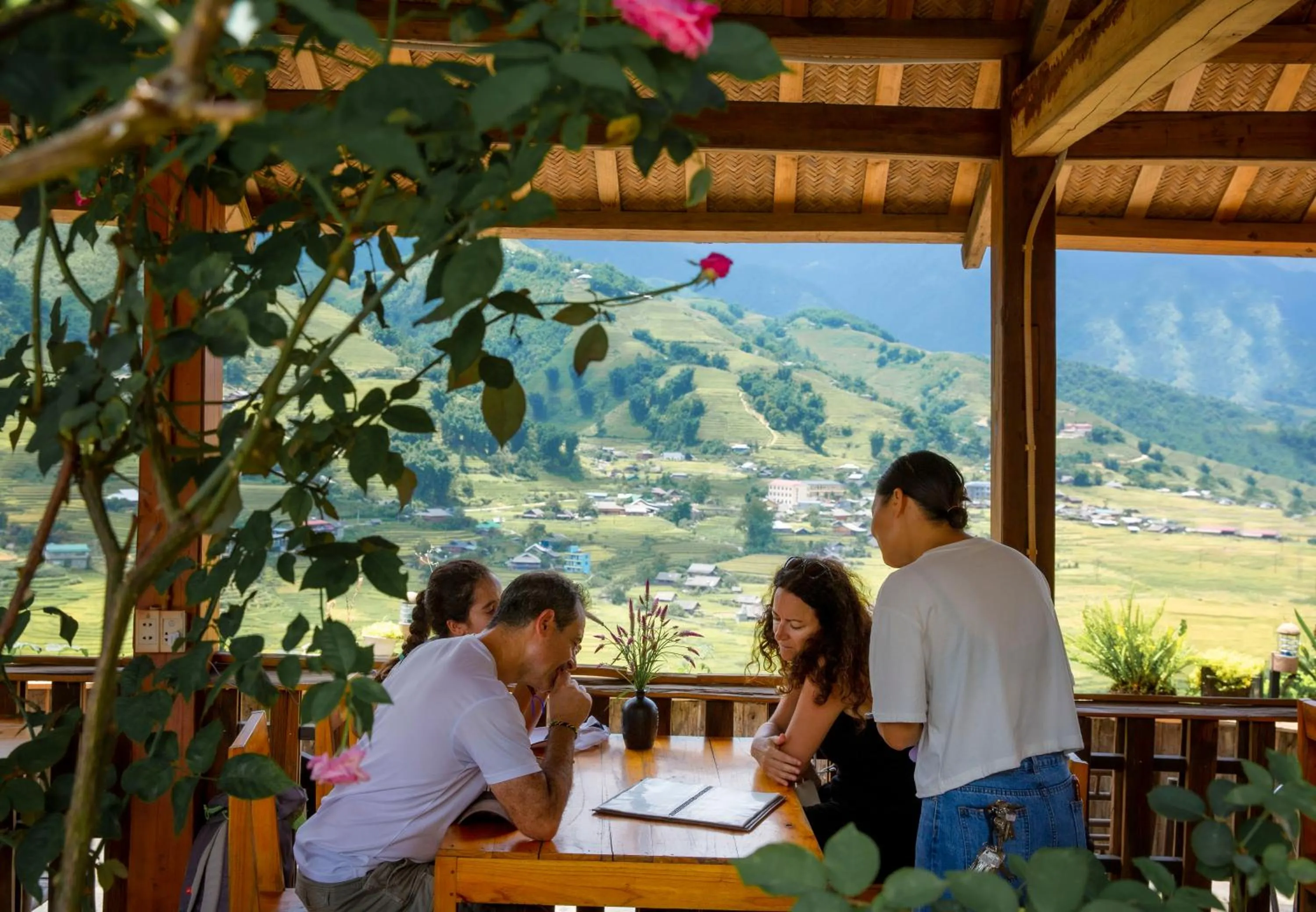 Guests in Muong Hoa River View Hotel