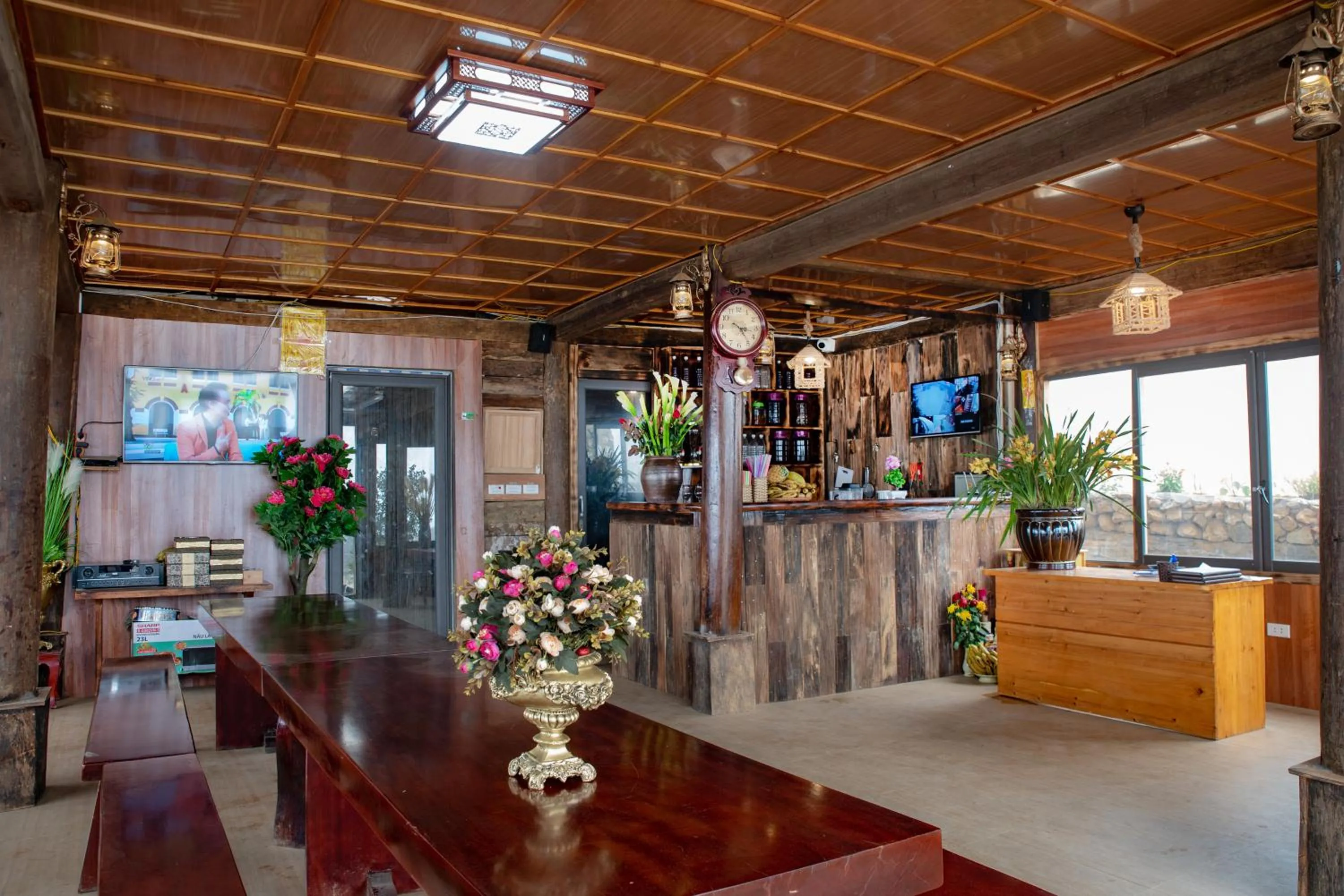 Lobby or reception in Muong Hoa River View Hotel