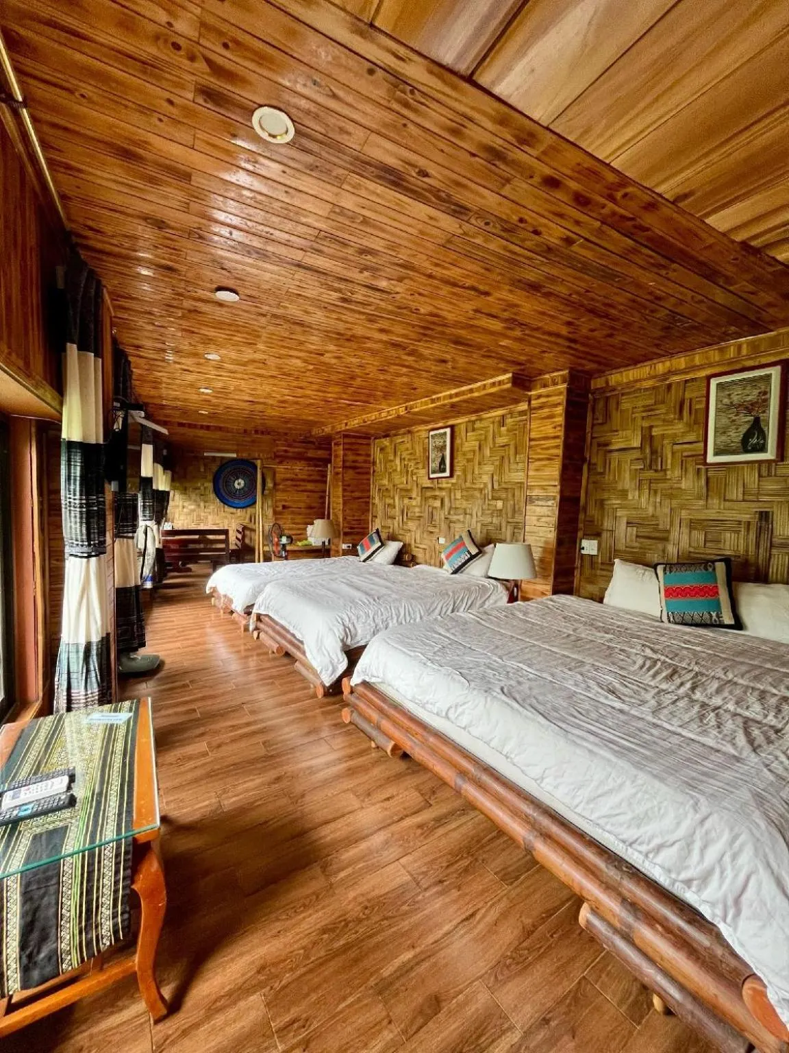 View (from property/room), Bed in Muong Hoa River View Hotel