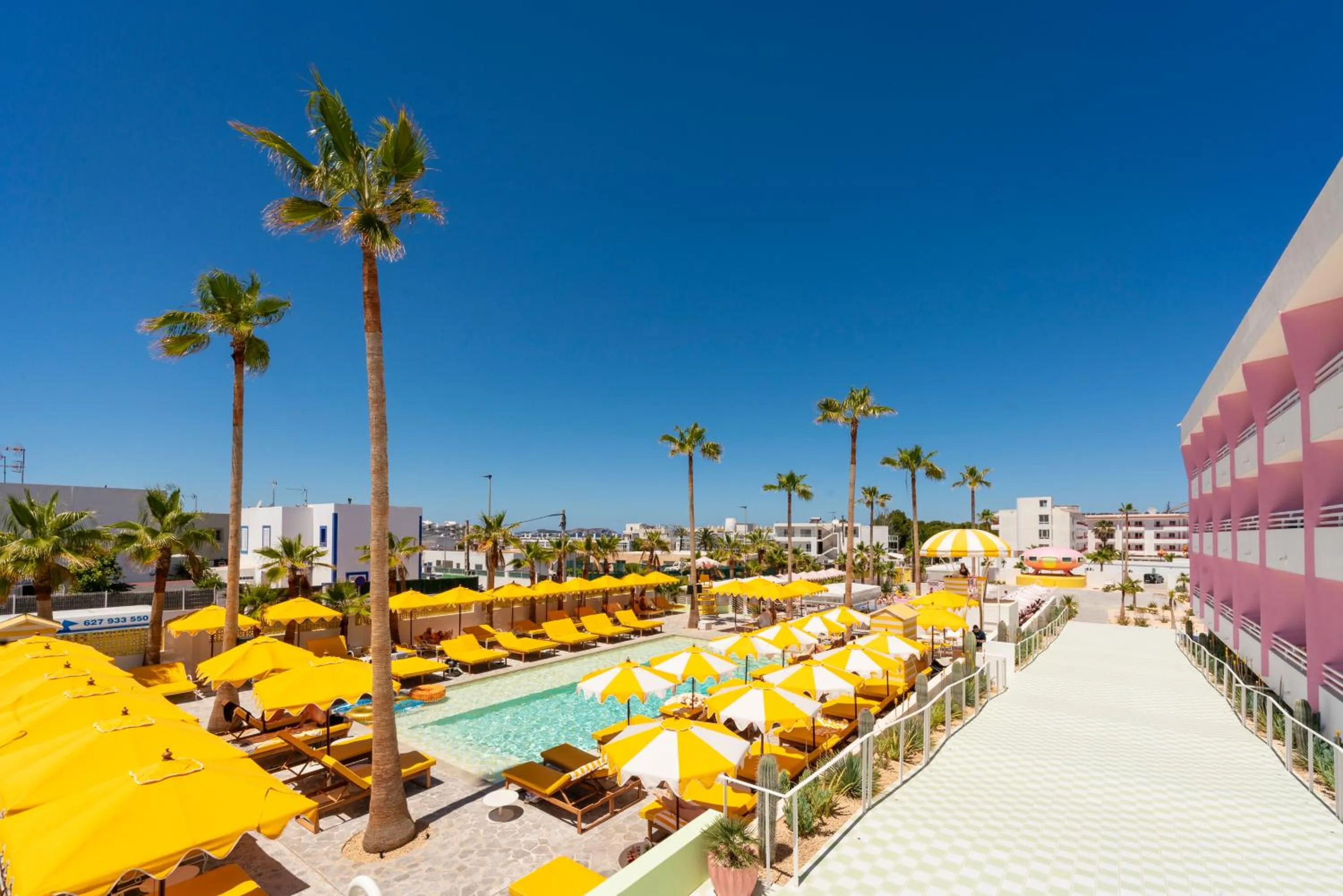 Pool view in Los Felices Ibiza