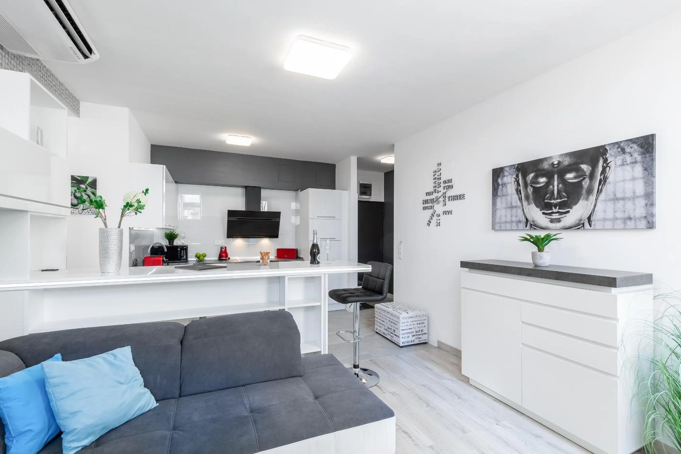 Kitchen or kitchenette in Chill 'N' Joy Boutique suites