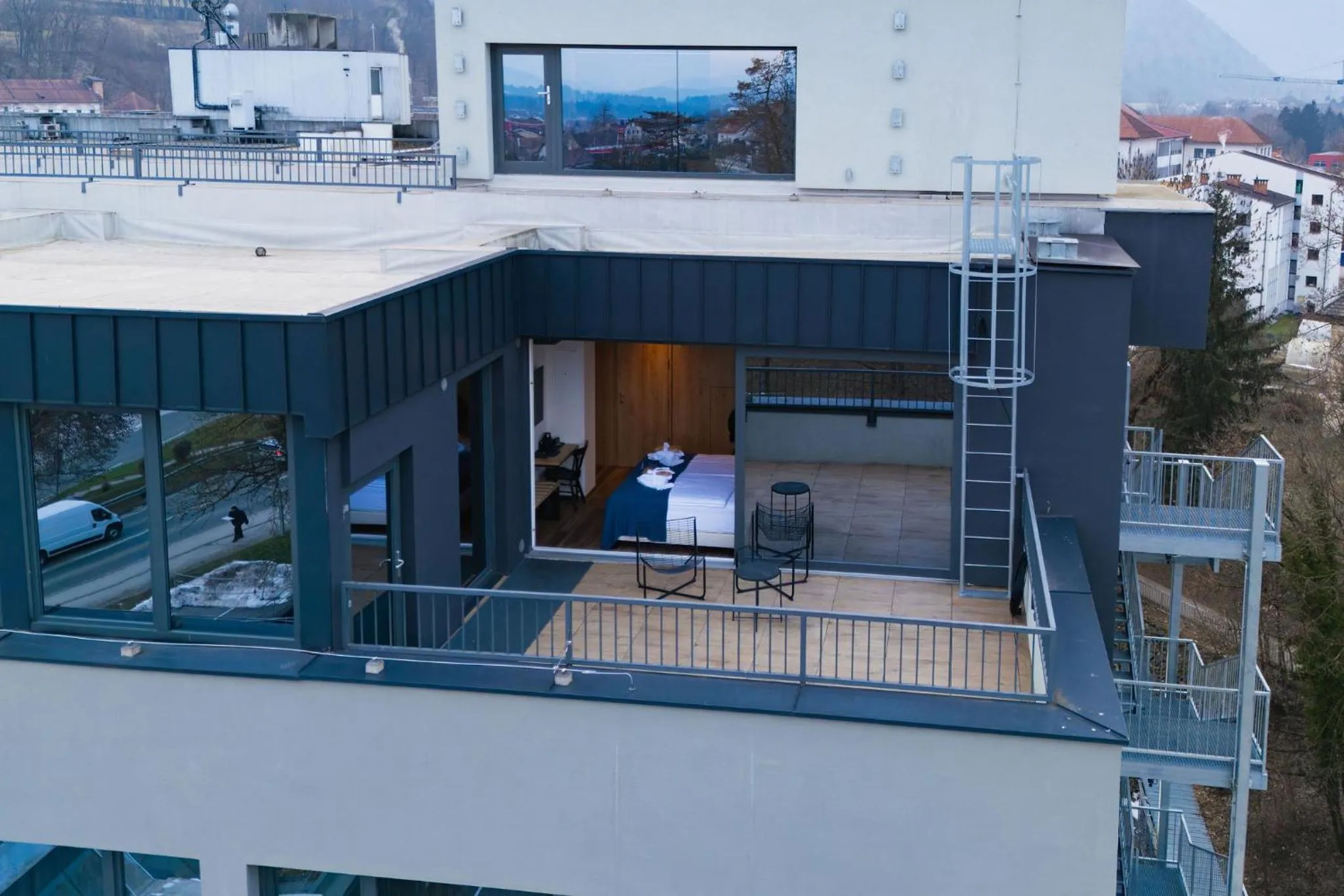 Bird's eye view in Hotel Lonca