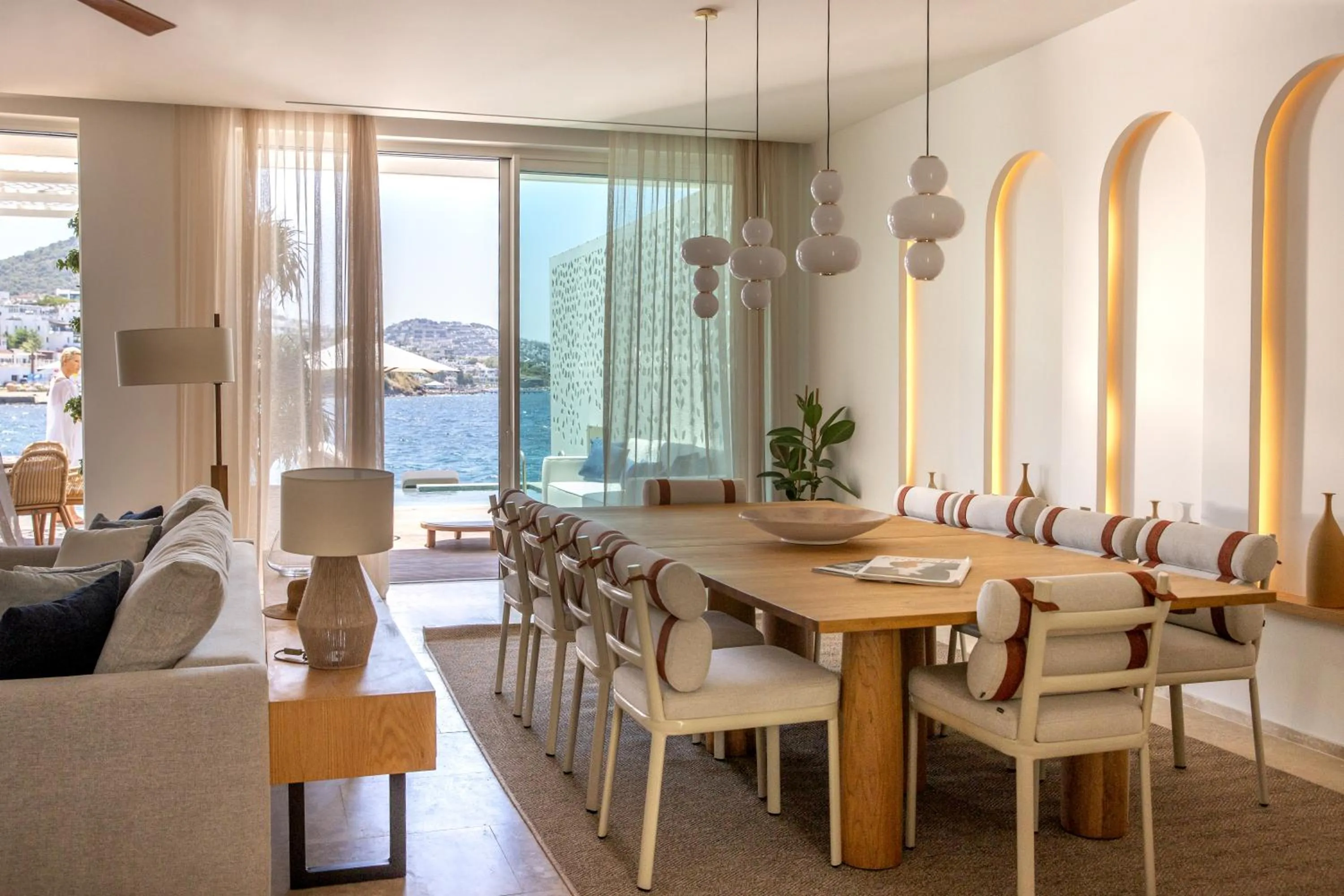 Living room in Yalikavak Marina Hotel By Social Living Collection