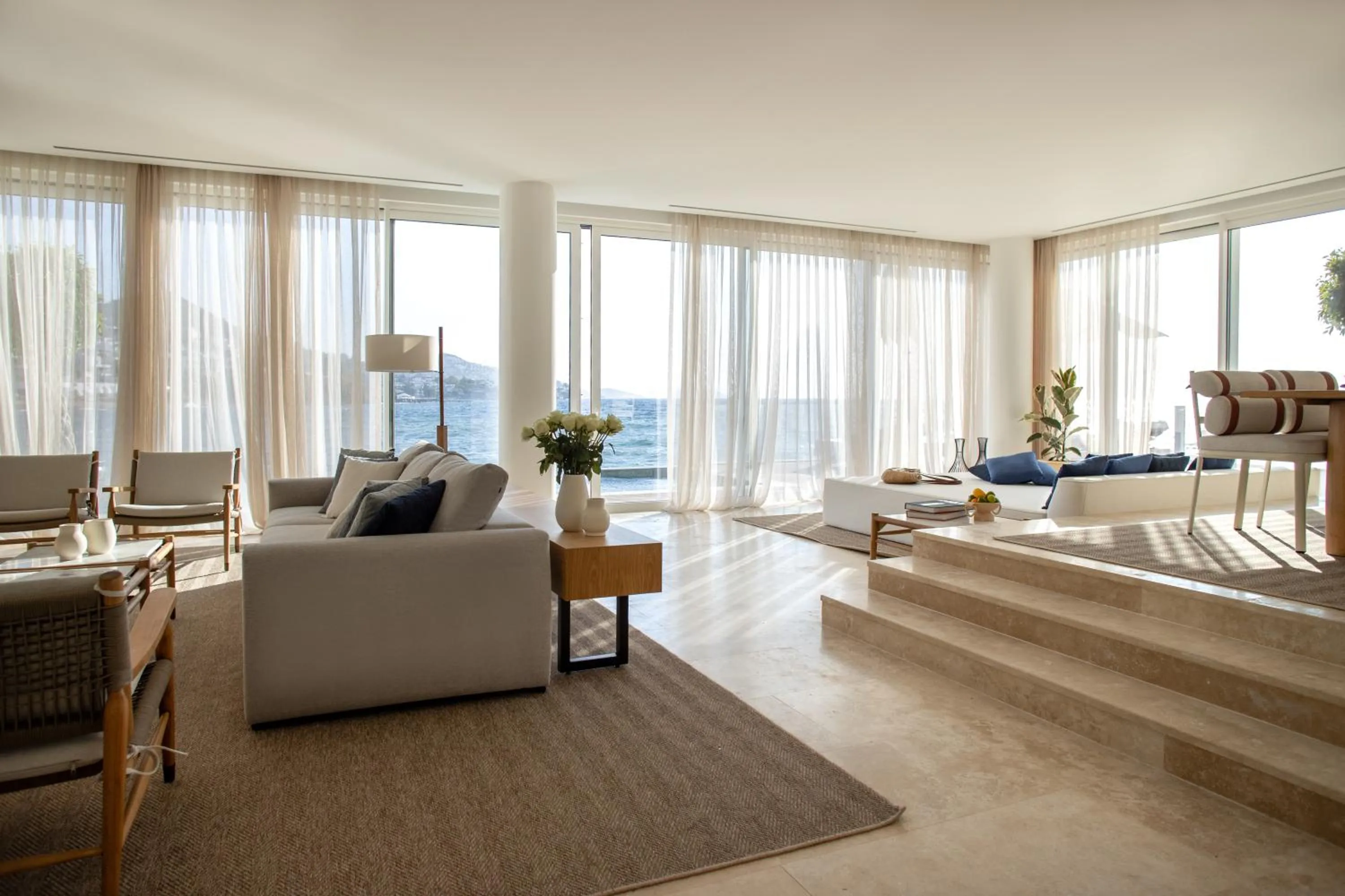 Living room in Yalikavak Marina Hotel By Social Living Collection