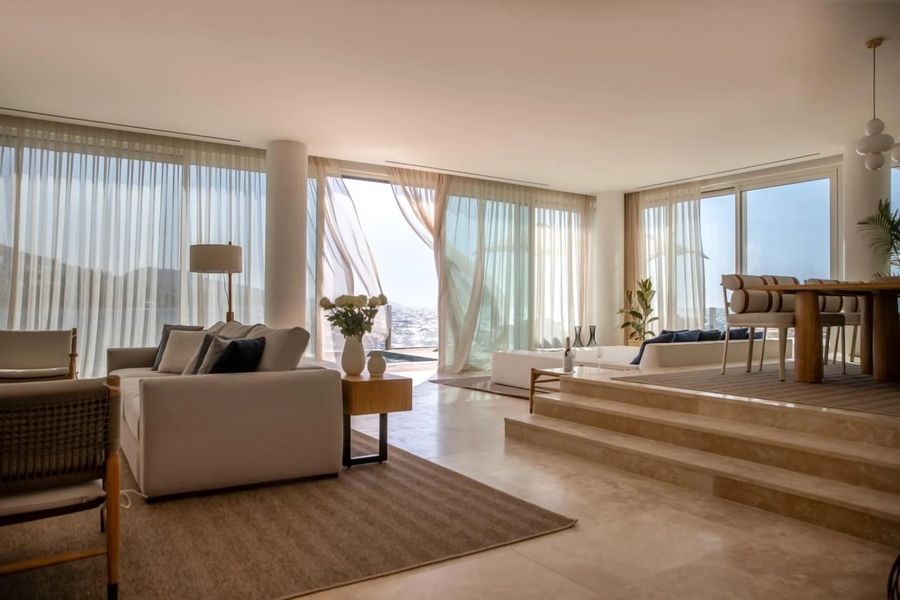 Living room in Yalikavak Marina Hotel By Social Living Collection