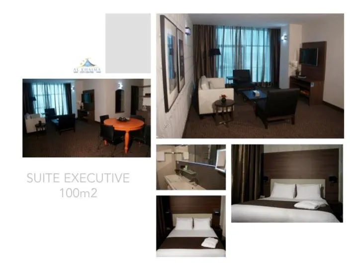 Communal lounge/ TV room, Bed in Al Khaima City Center