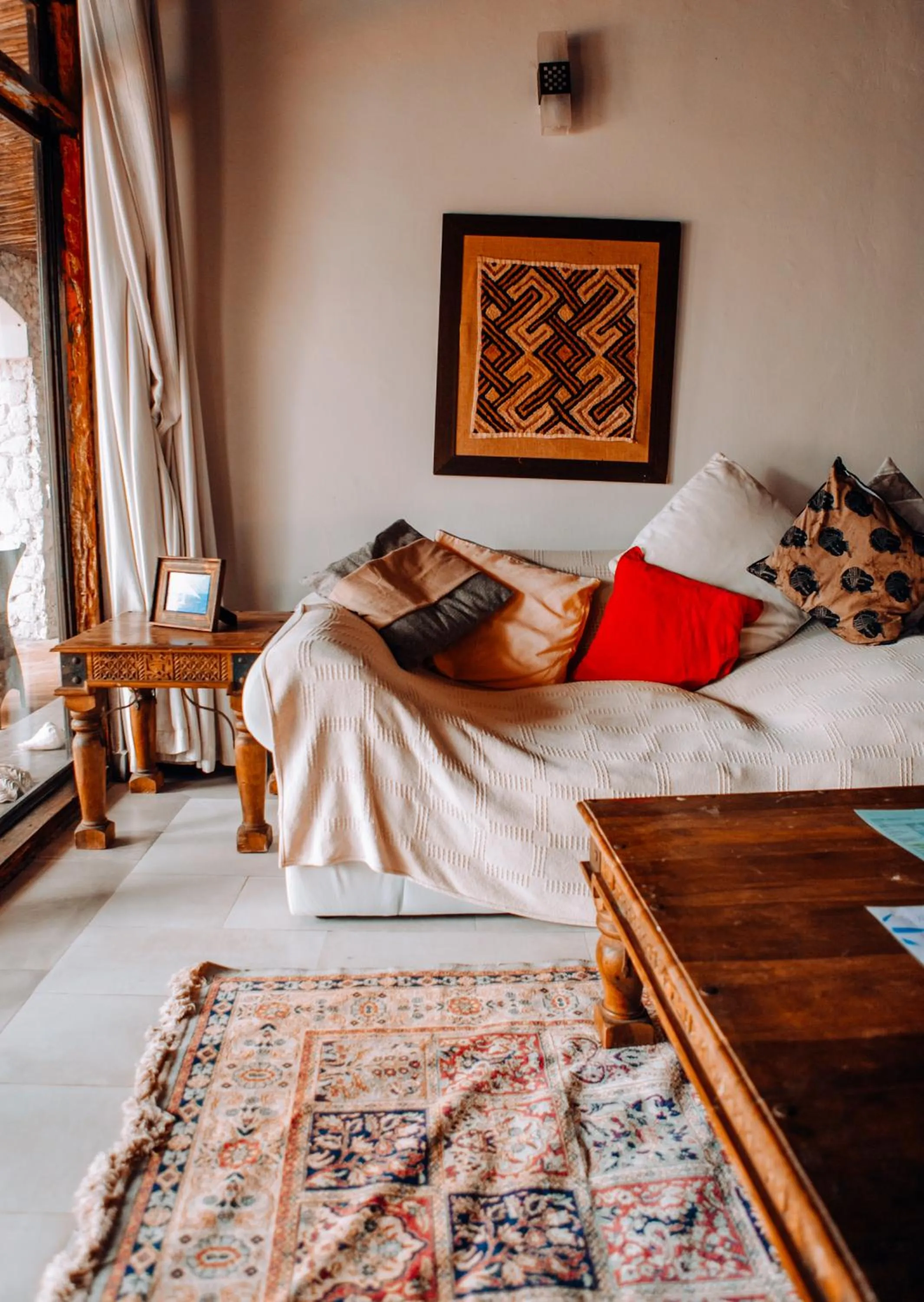 Seating area in Tamani Villas