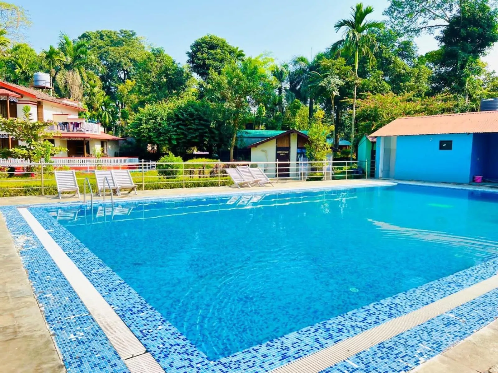 Swimming pool in Hotel Hermitage