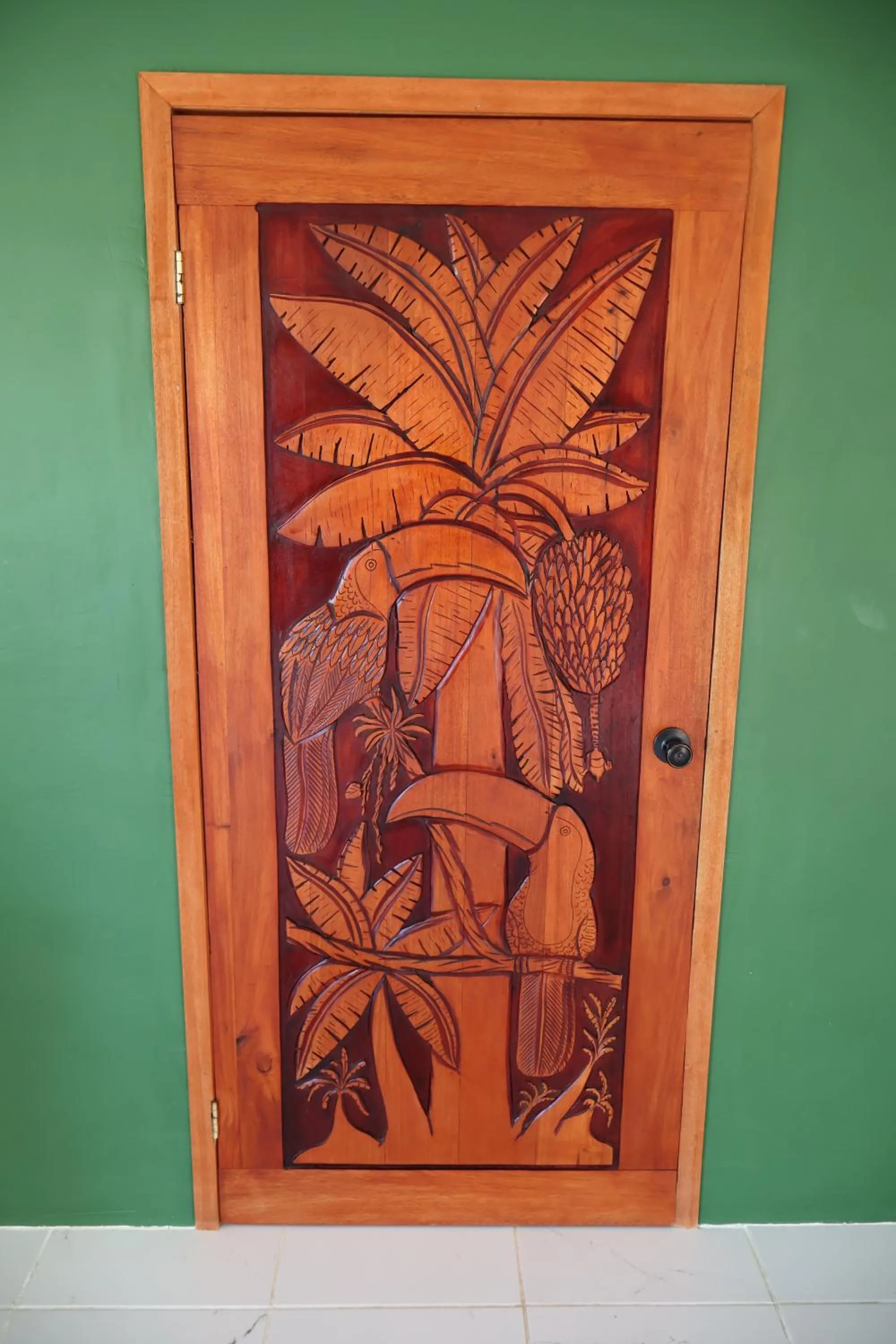 Decorative detail in The Toucan Inn