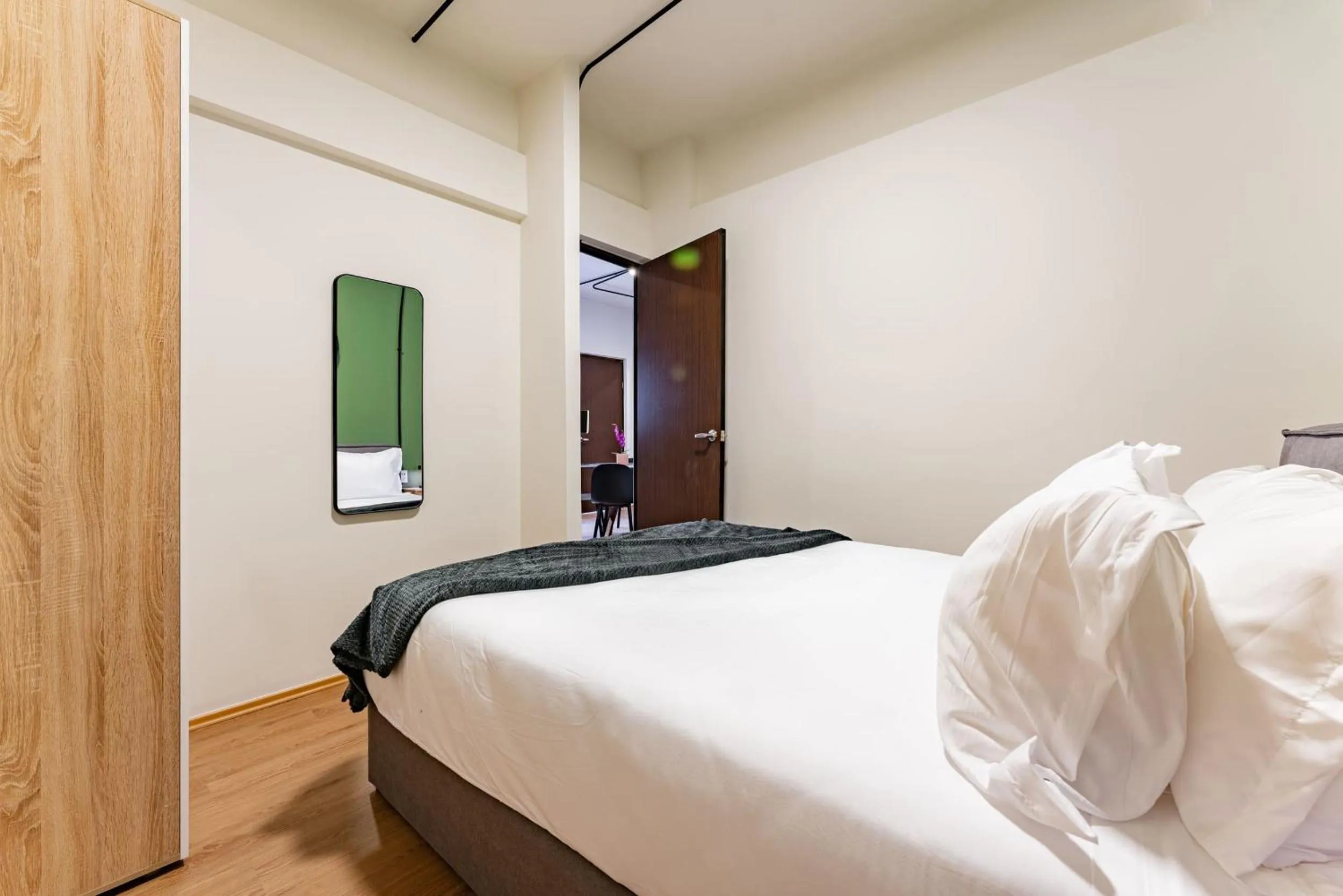 Bedroom, Bed in Mariano Escobedo Apartments by VH