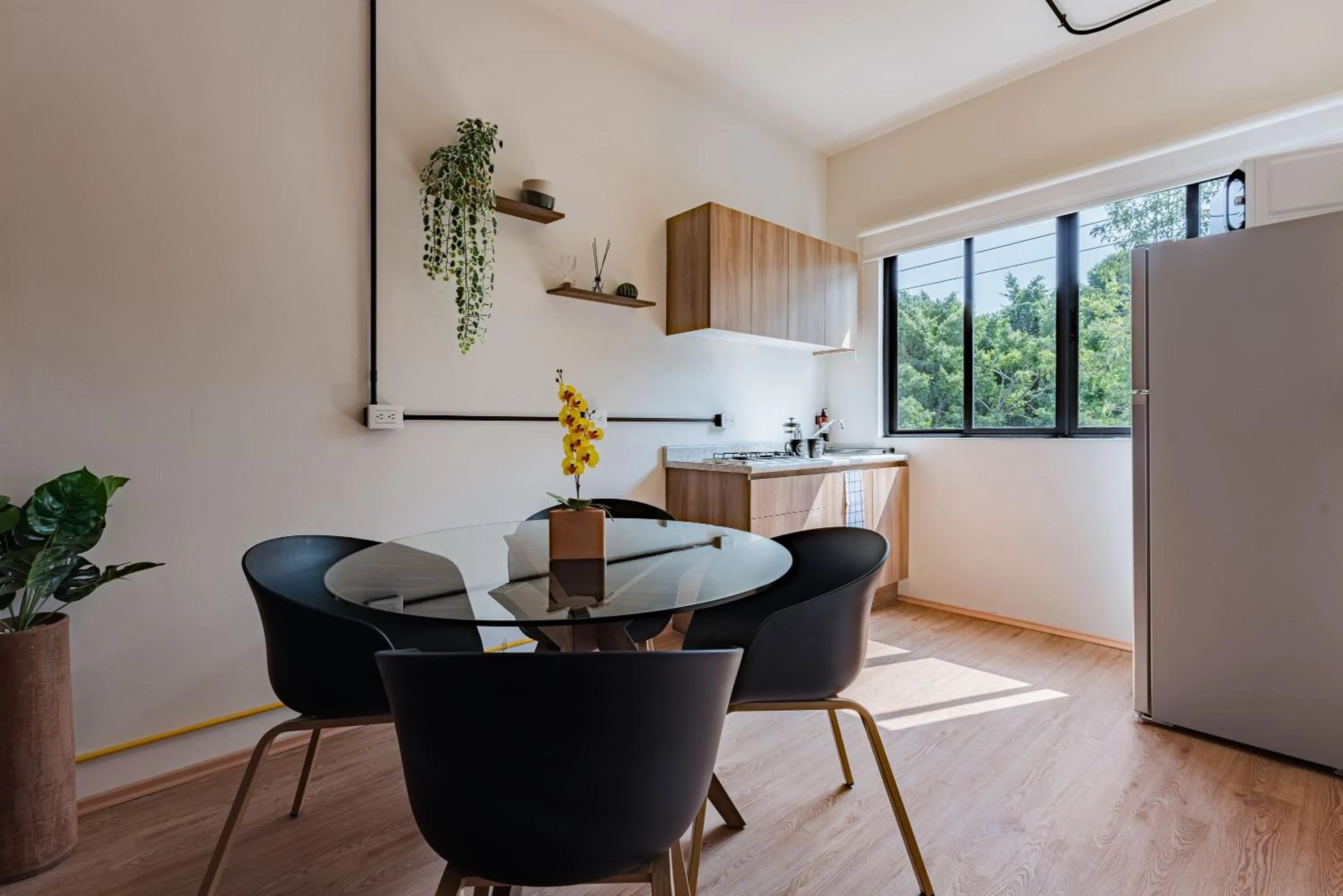 Dining area in Mariano Escobedo Apartments by VH