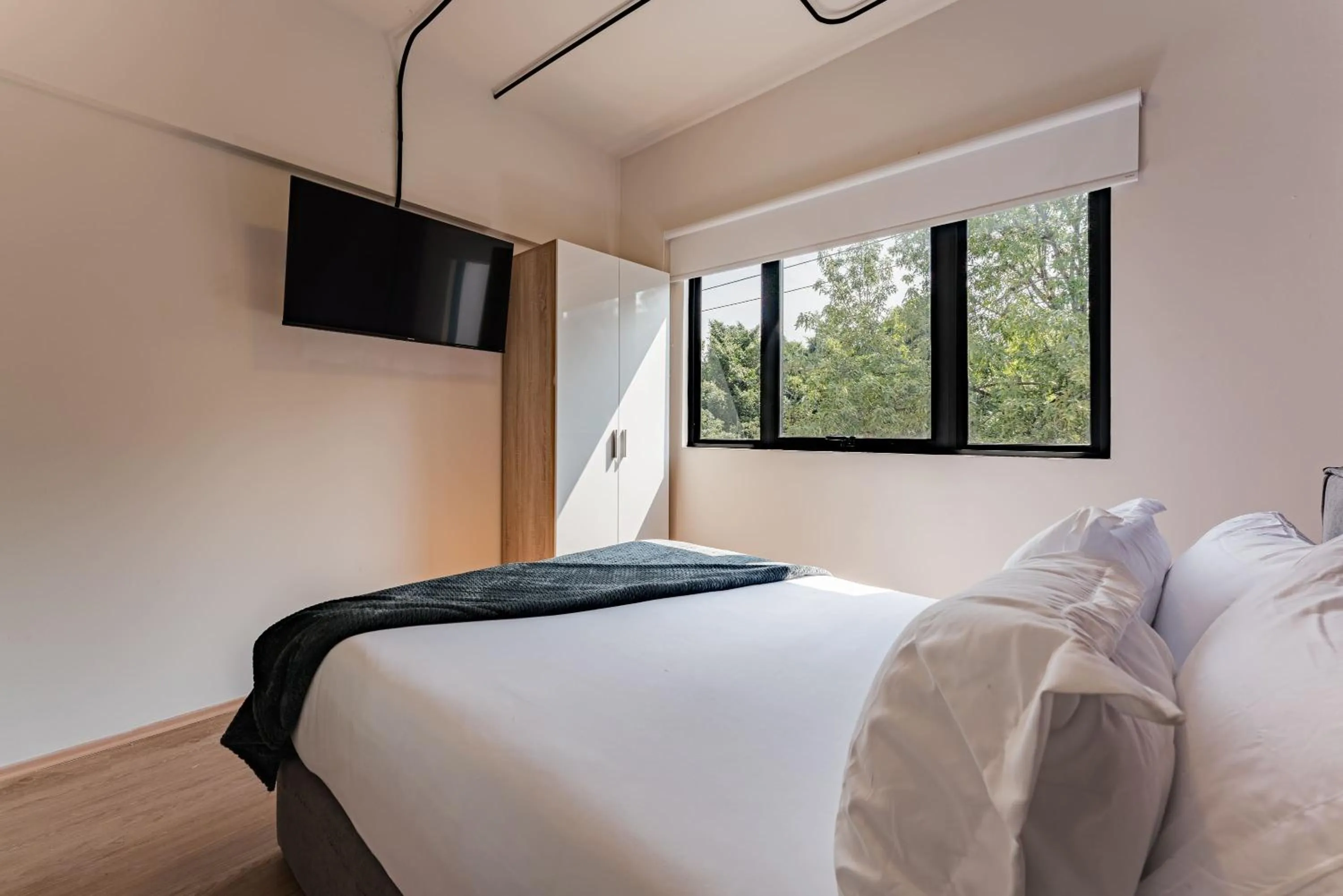 Bedroom, Bed in Mariano Escobedo Apartments by VH