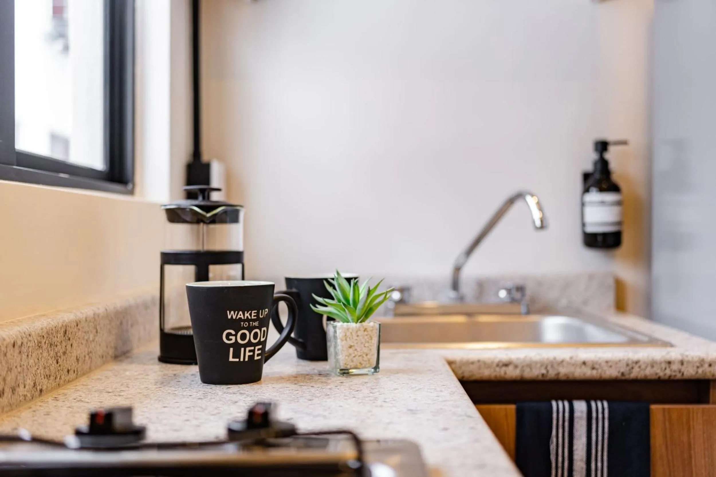 Kitchen or kitchenette in Mariano Escobedo Apartments by VH