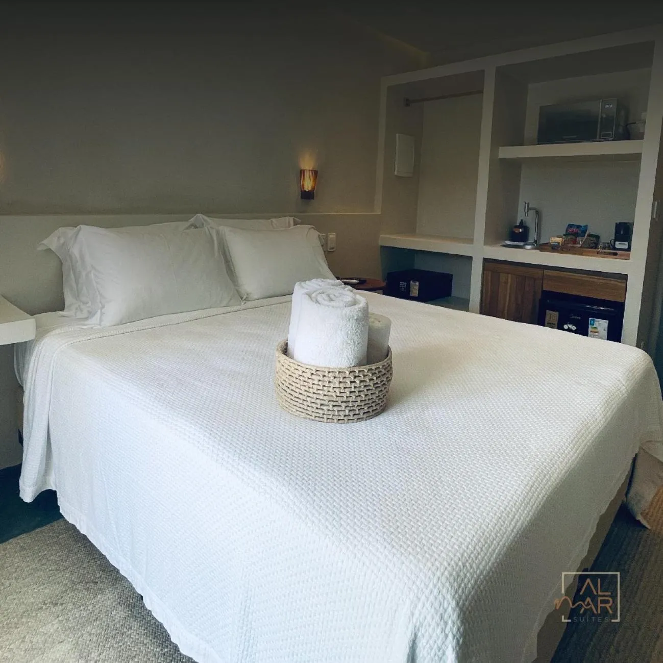 Bed in AL MAR SUÍTES