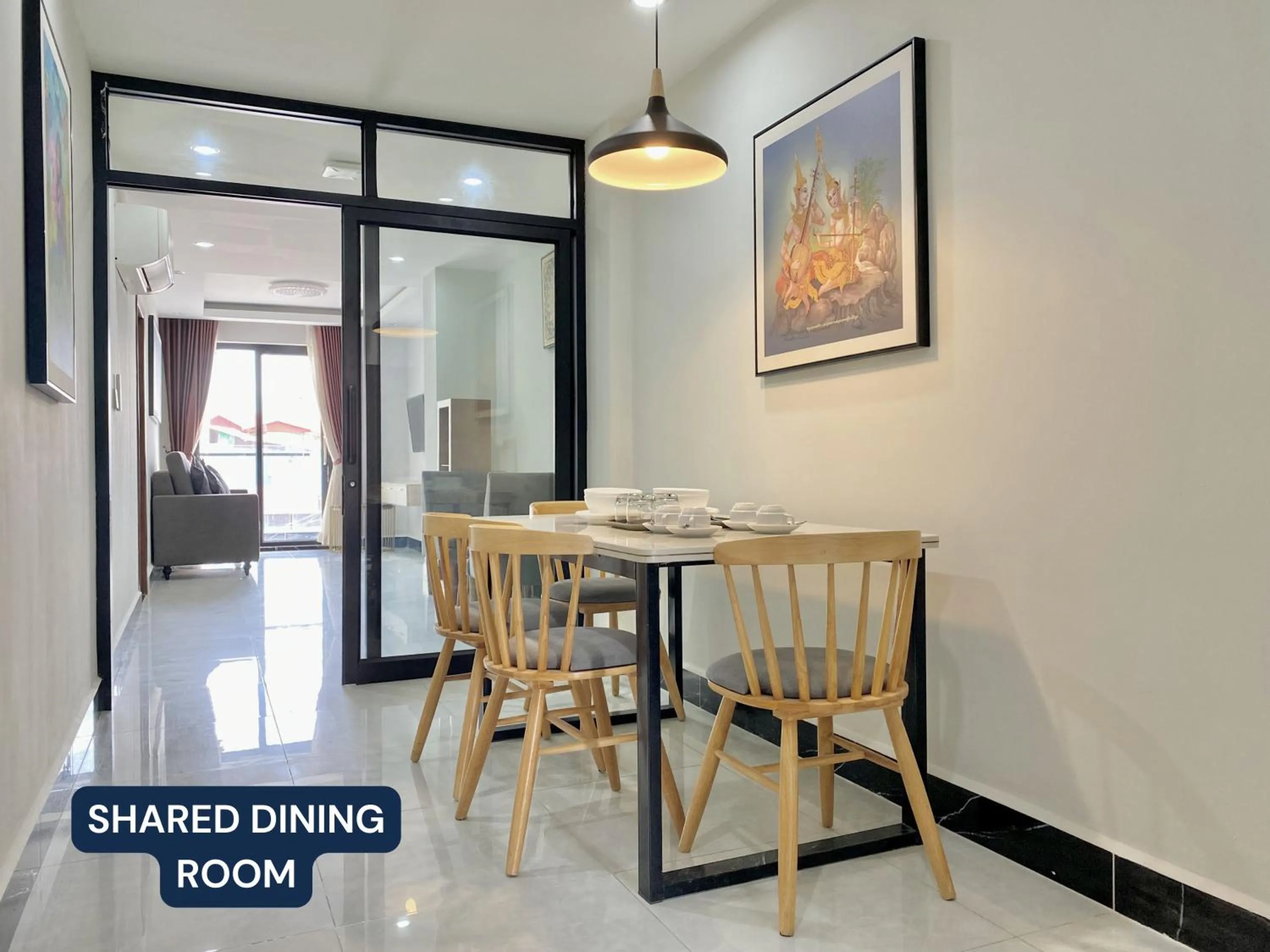 Kitchen or kitchenette in WH Chamkarmon Residence