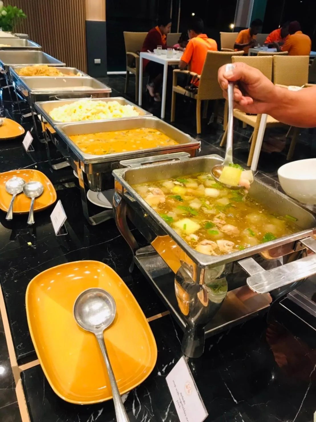 Buffet breakfast in Mayflower Grande Suite Hotel