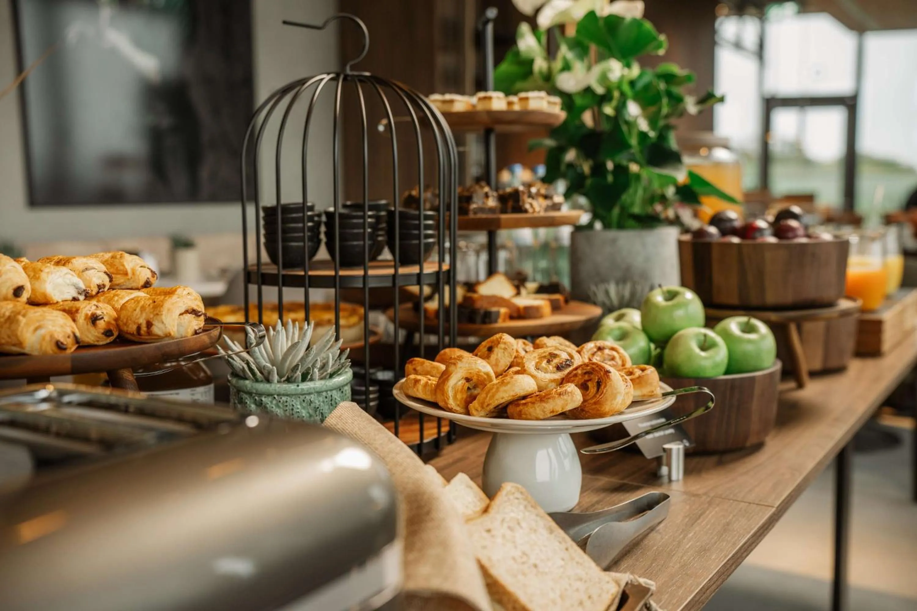Breakfast in Radisson Blu Hotel at Porsche Design Tower Stuttgart