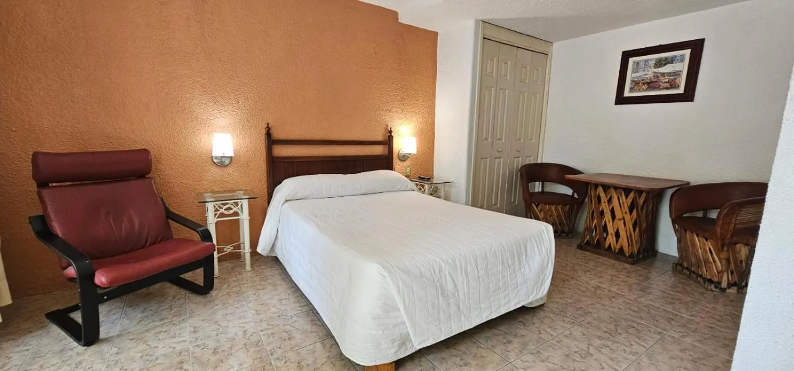 Bed in Hotel Posada Santa Fe