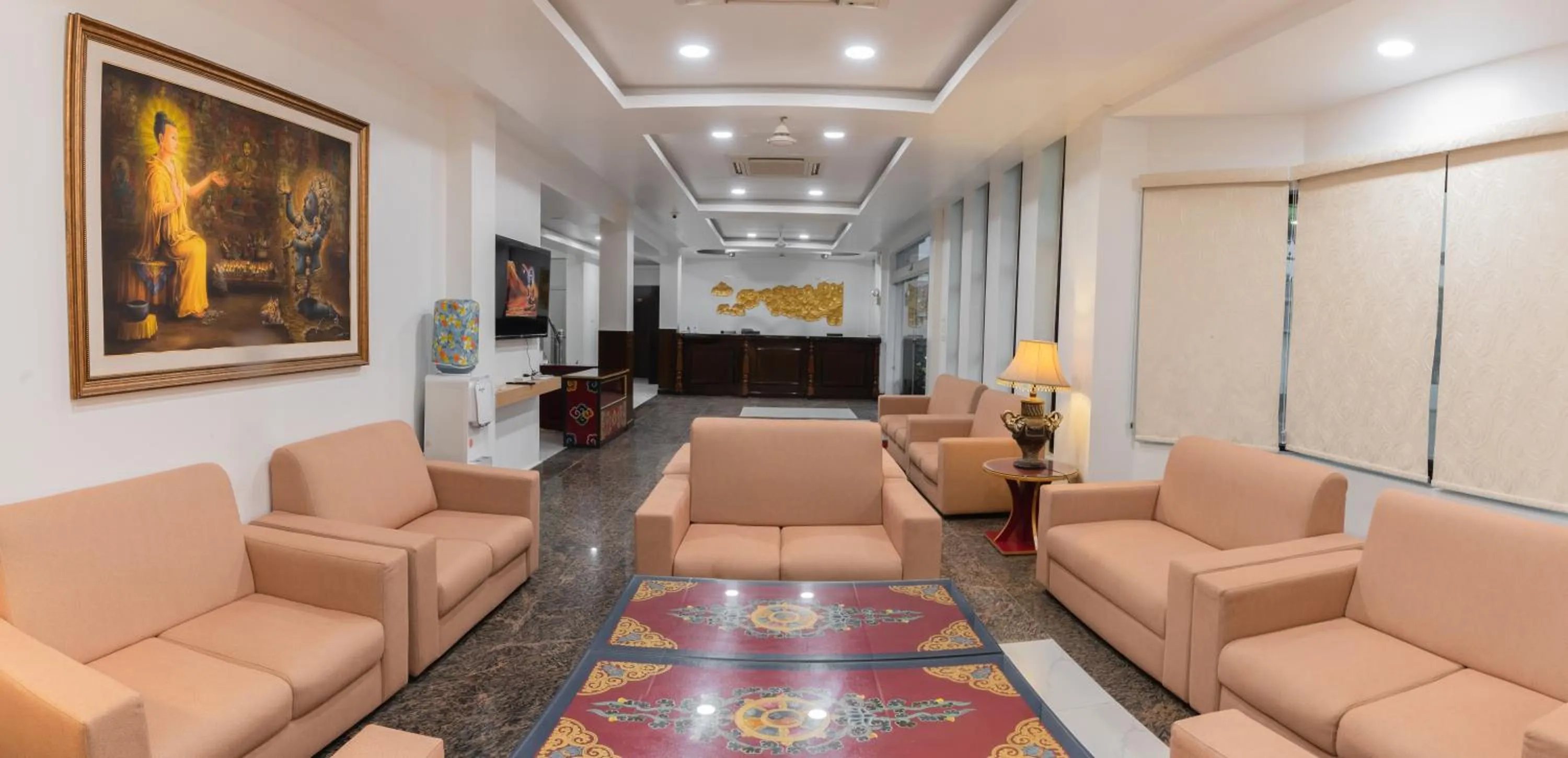 Seating area in Hotel Ratnasambhava