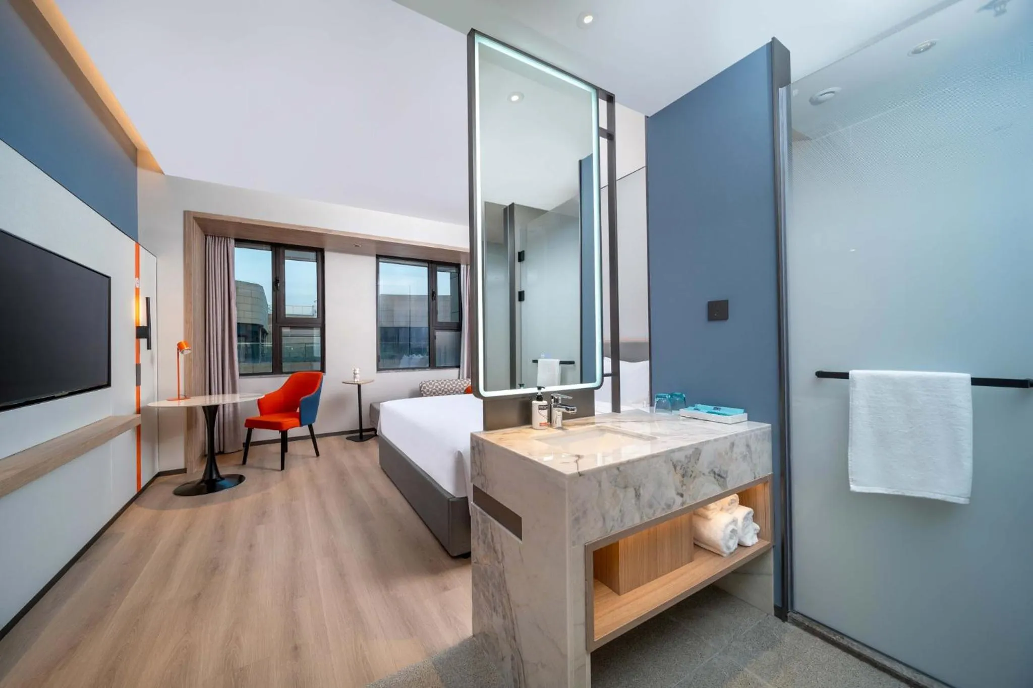 Photo of the whole room, Bed in Holiday Inn Express Suzhou Shihu University Town