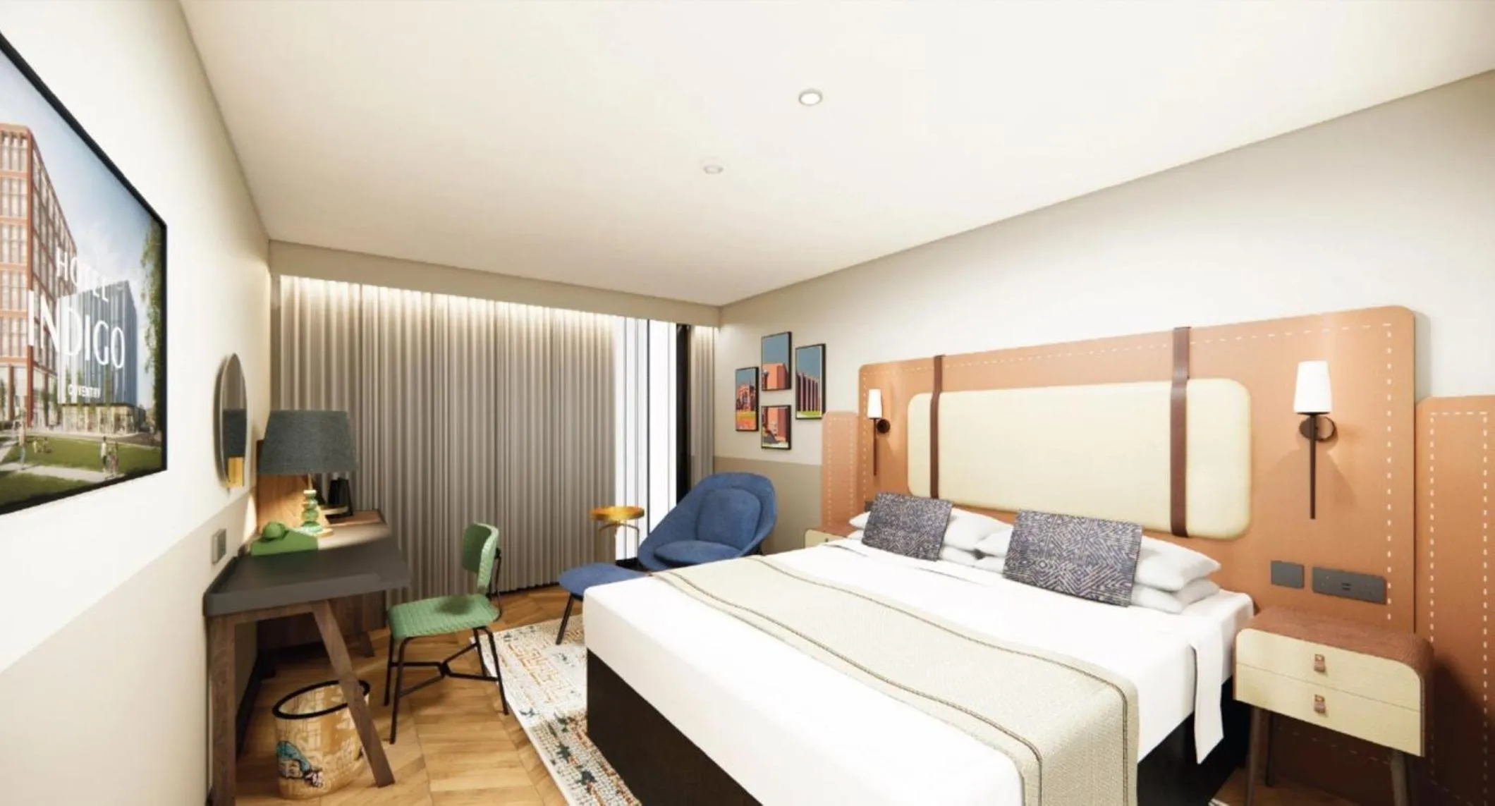 Photo of the whole room, Bed in Hotel Indigo Coventry by IHG