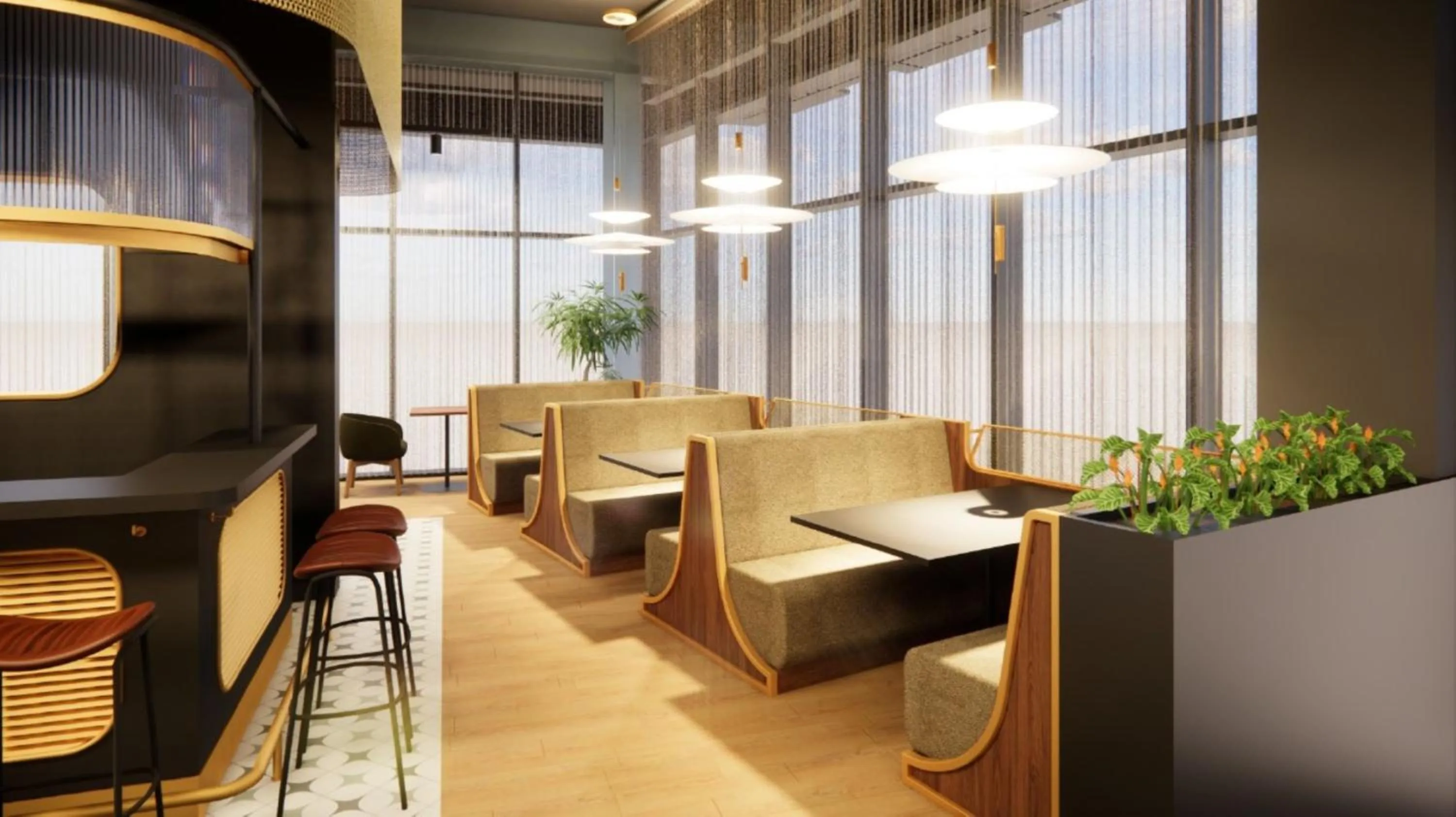 Lounge or bar in Hotel Indigo Coventry by IHG