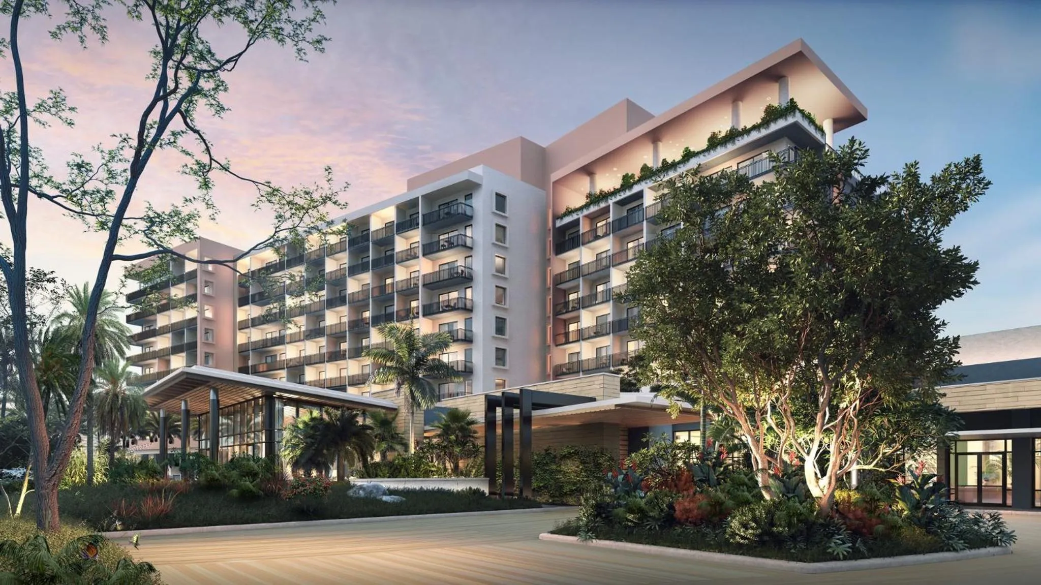 Property building in Hotel Indigo Grand Cayman by IHG