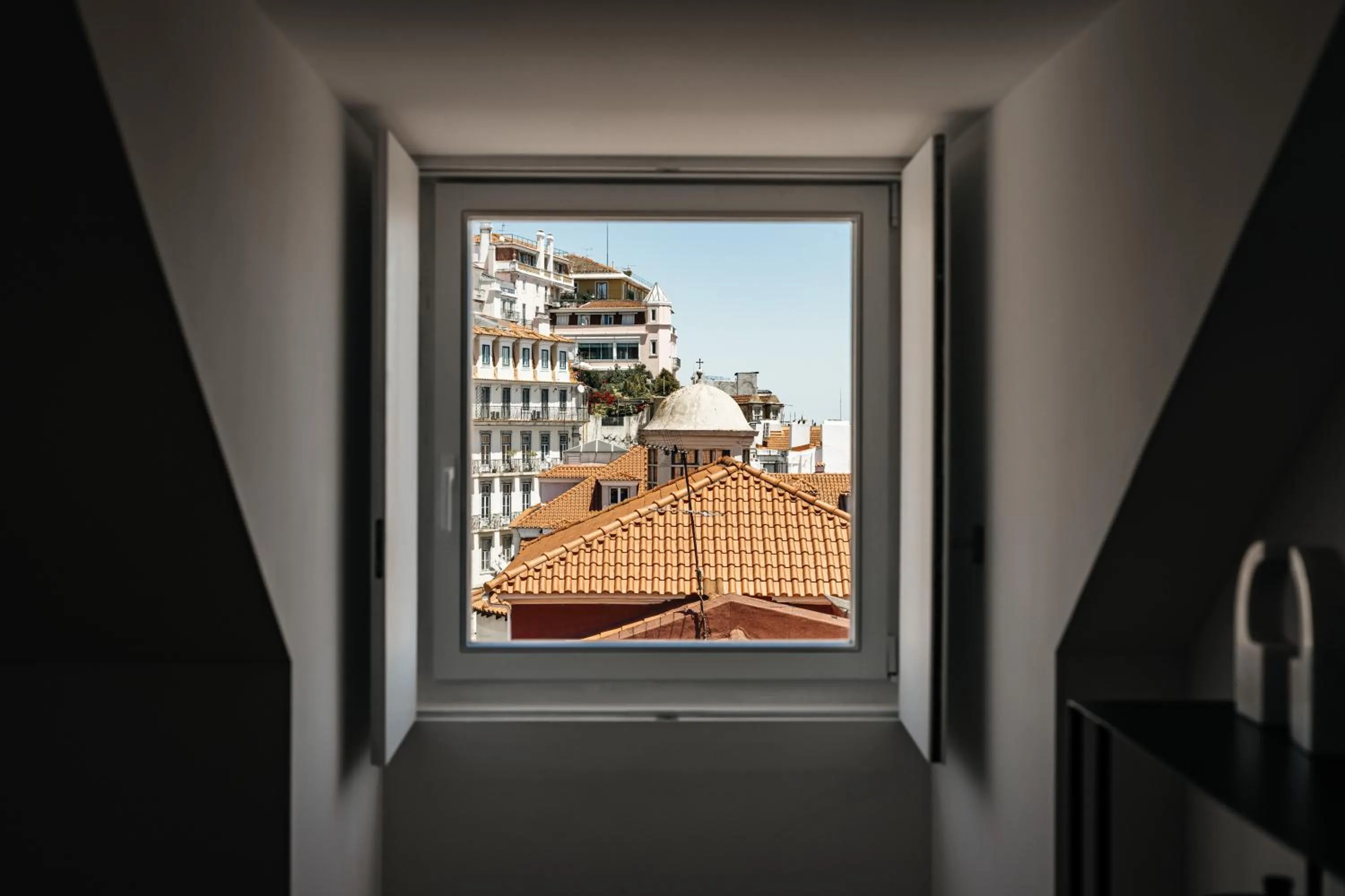 Day in The House on the Pink Street in Lisbon