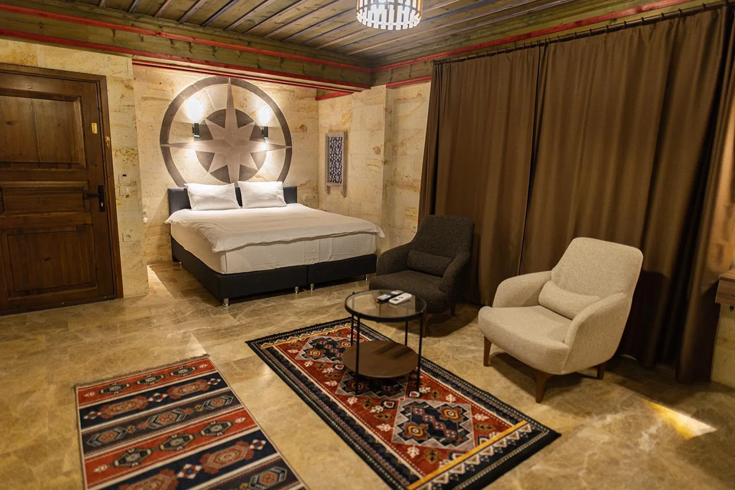 Living room, Bed in Uçhisar Premium