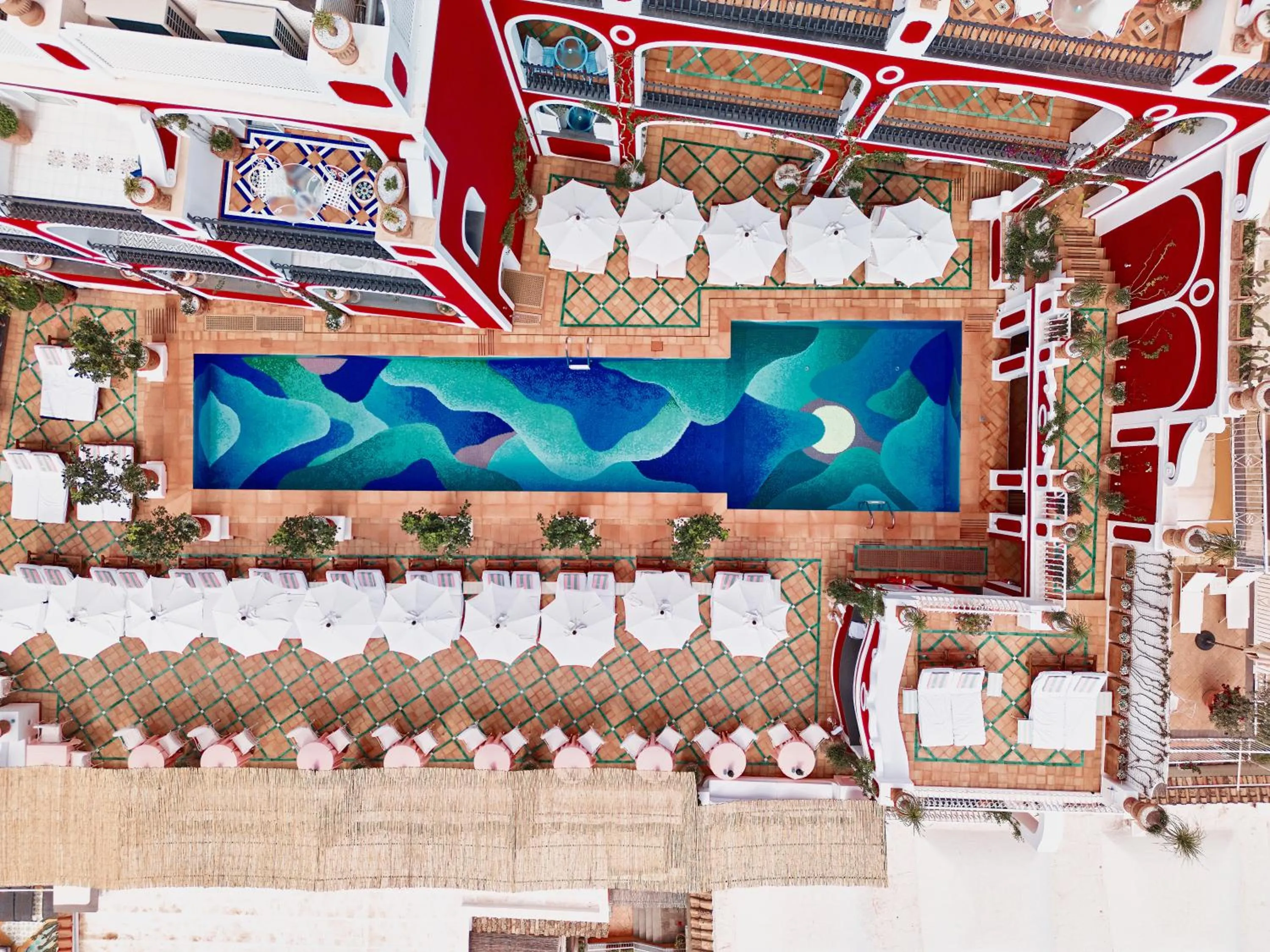 Bird's eye view in Le Sirenuse