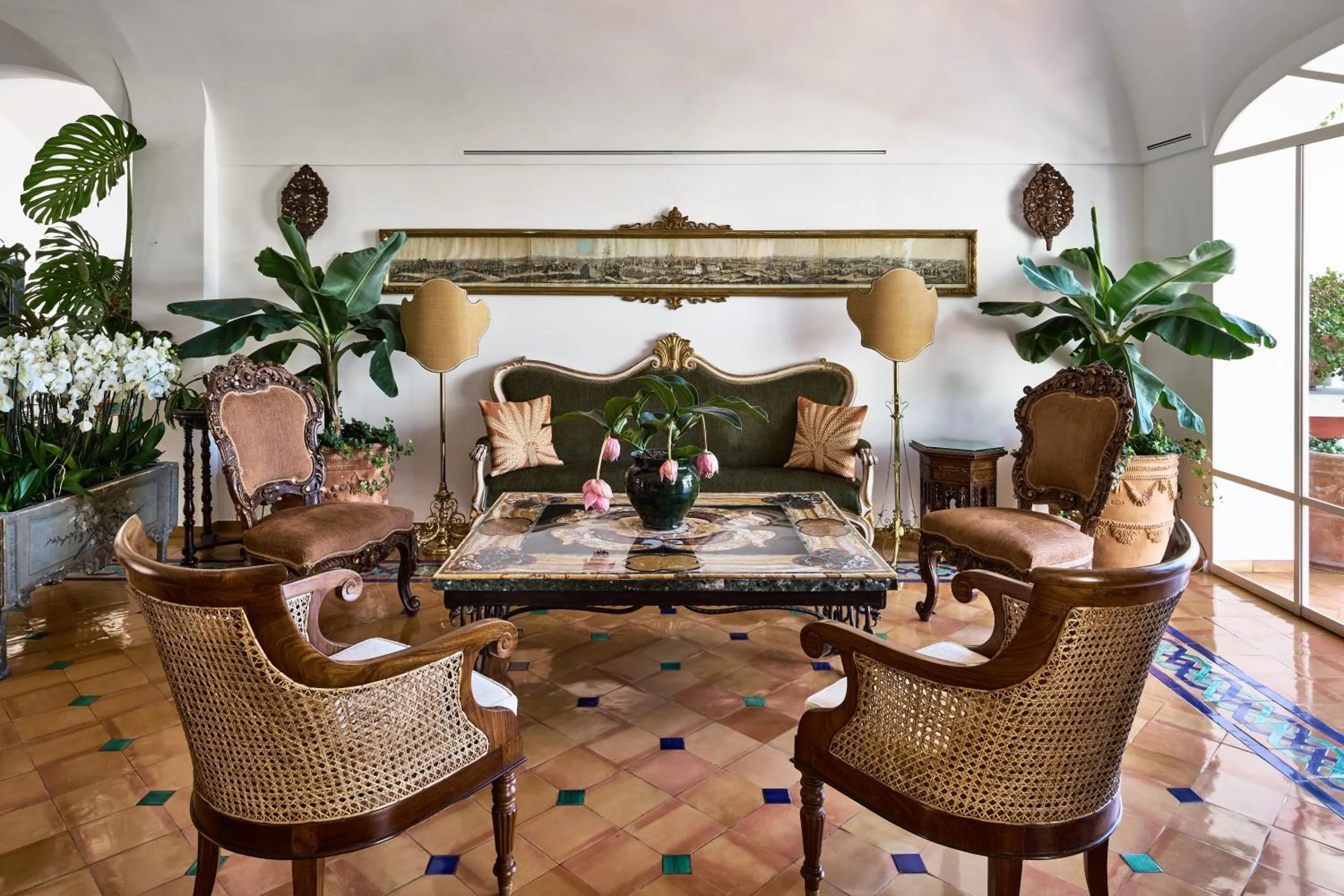 Lobby or reception in Le Sirenuse