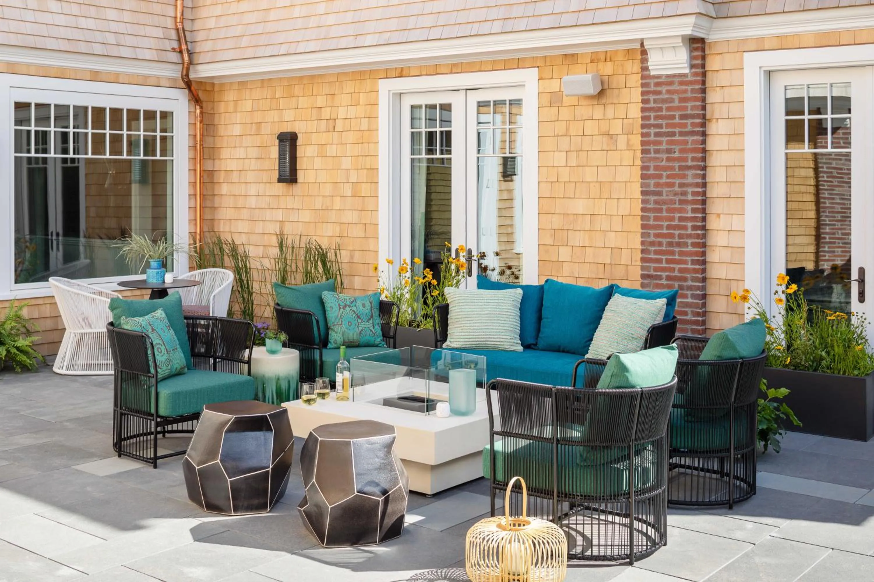 Patio in The Sydney, The Edgartown Collection