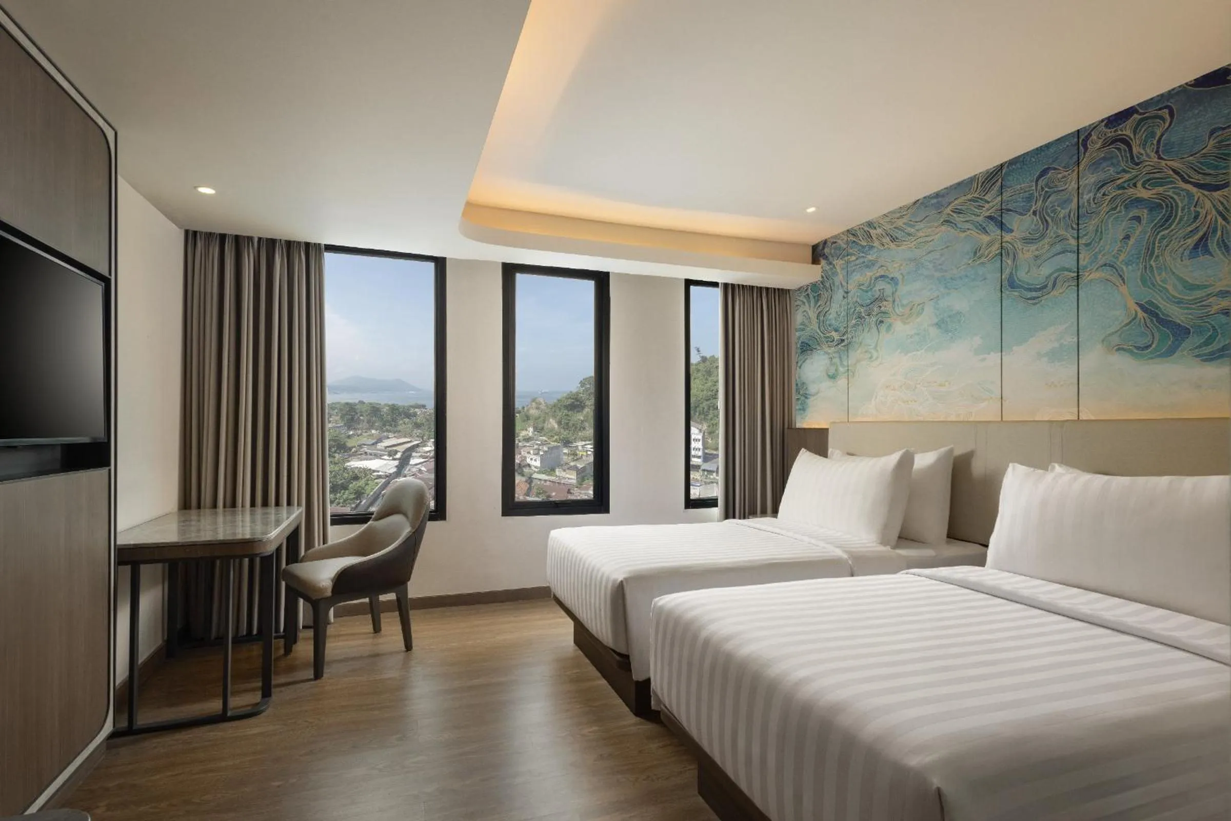 Bedroom, Bed in Hotel Santika Premiere Lampung